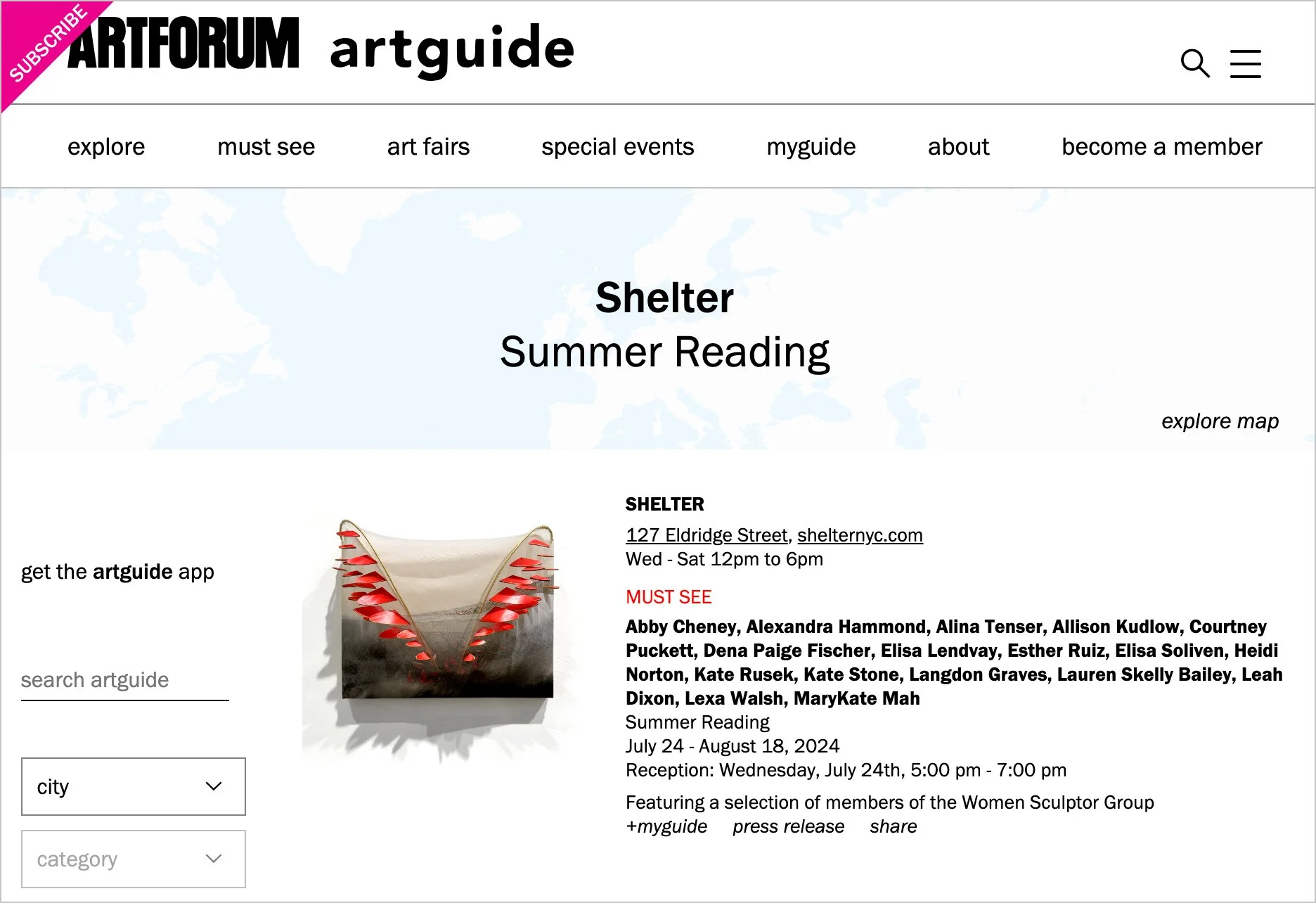 Artforum artguide