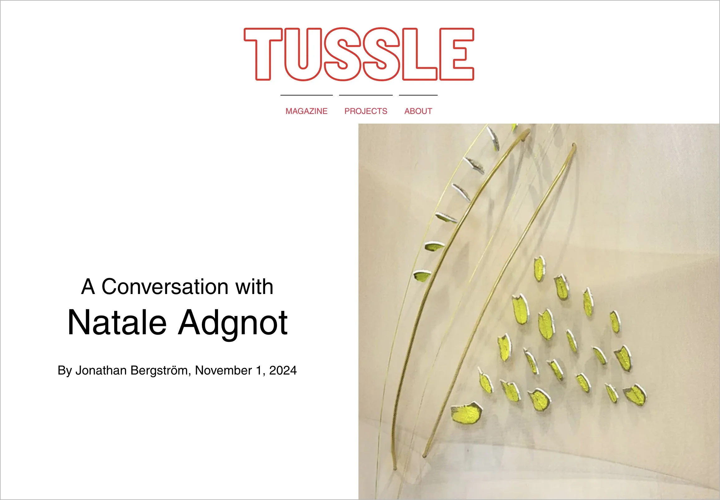 Tussle Magazine (interview)