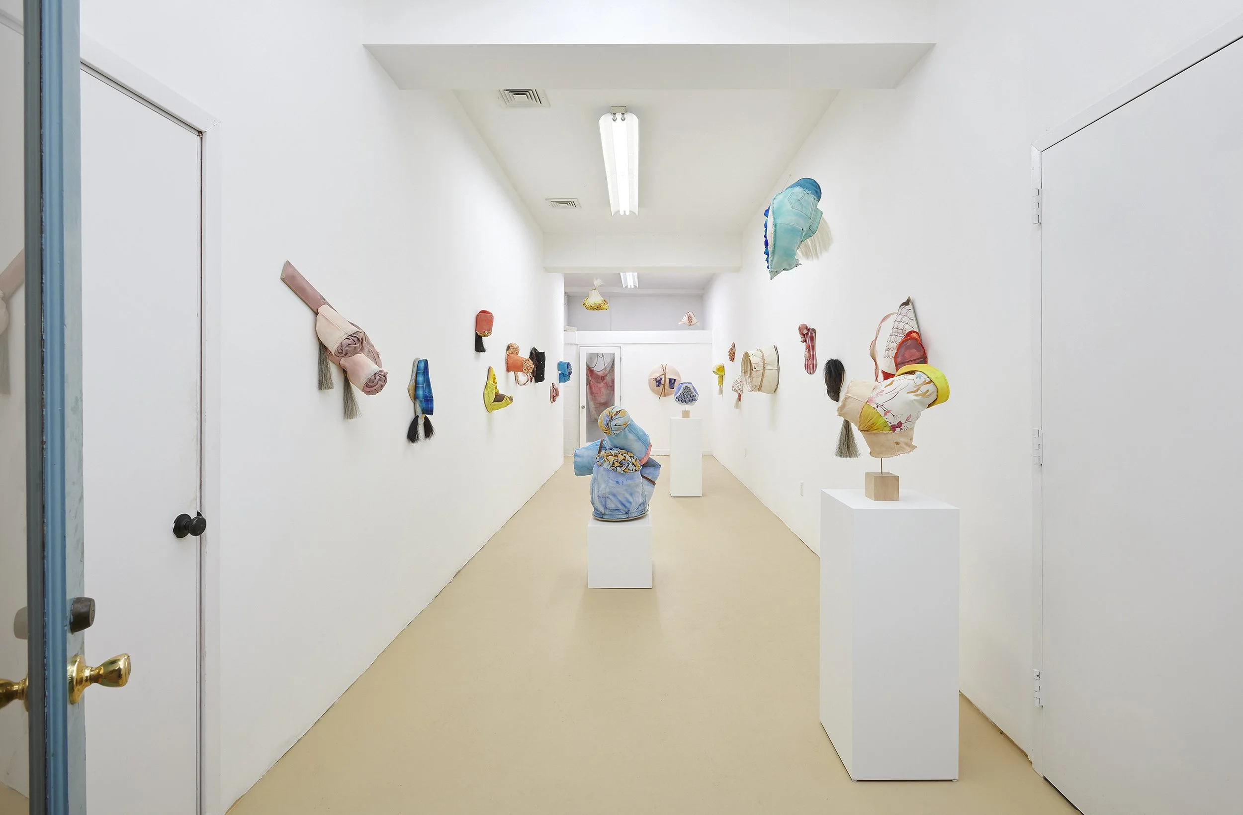Installation photos of "Reined In" at Peep Space