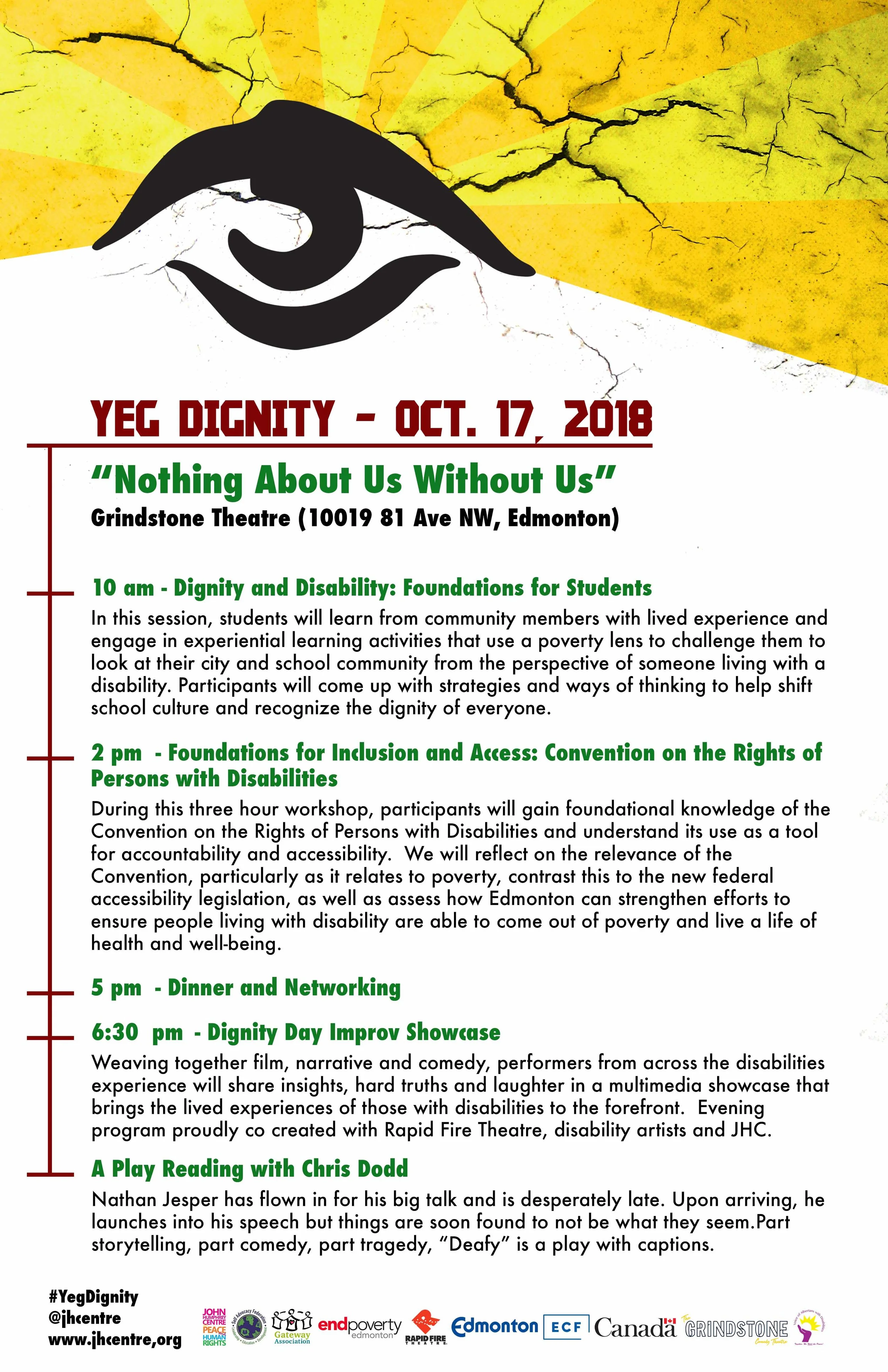 YEG Dignity 2018:  “Nothing About Us Without Us”