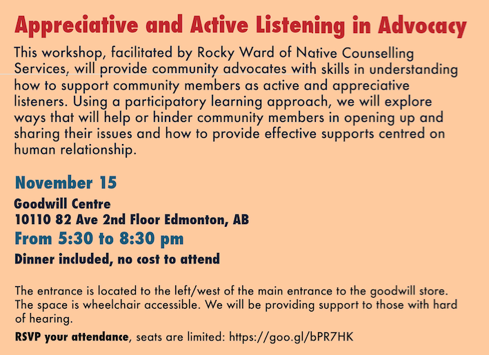 Appreciative and Active Listening in Advocacy - Stride Workshop