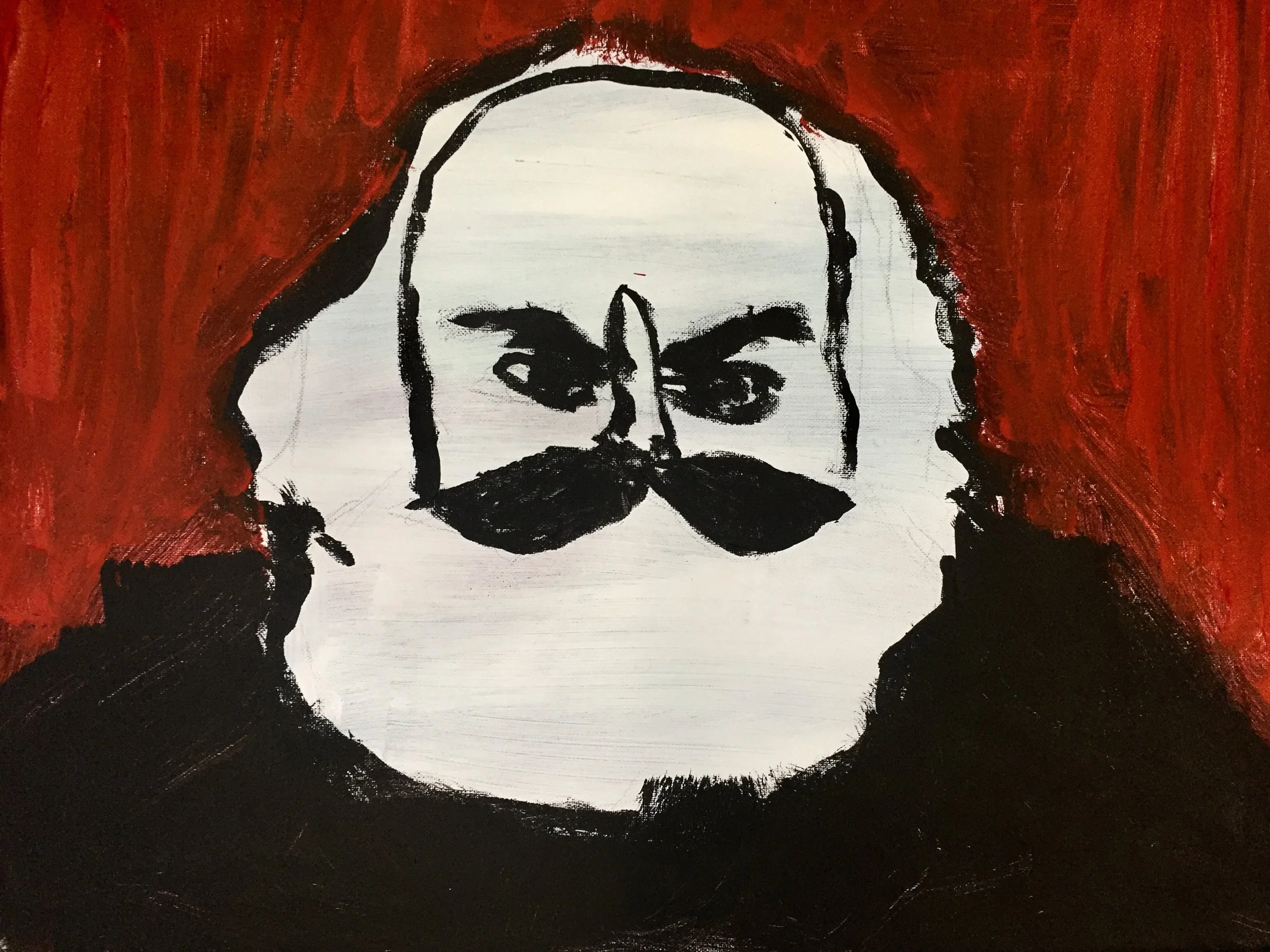 Angry Marx  by  Mav Adecer