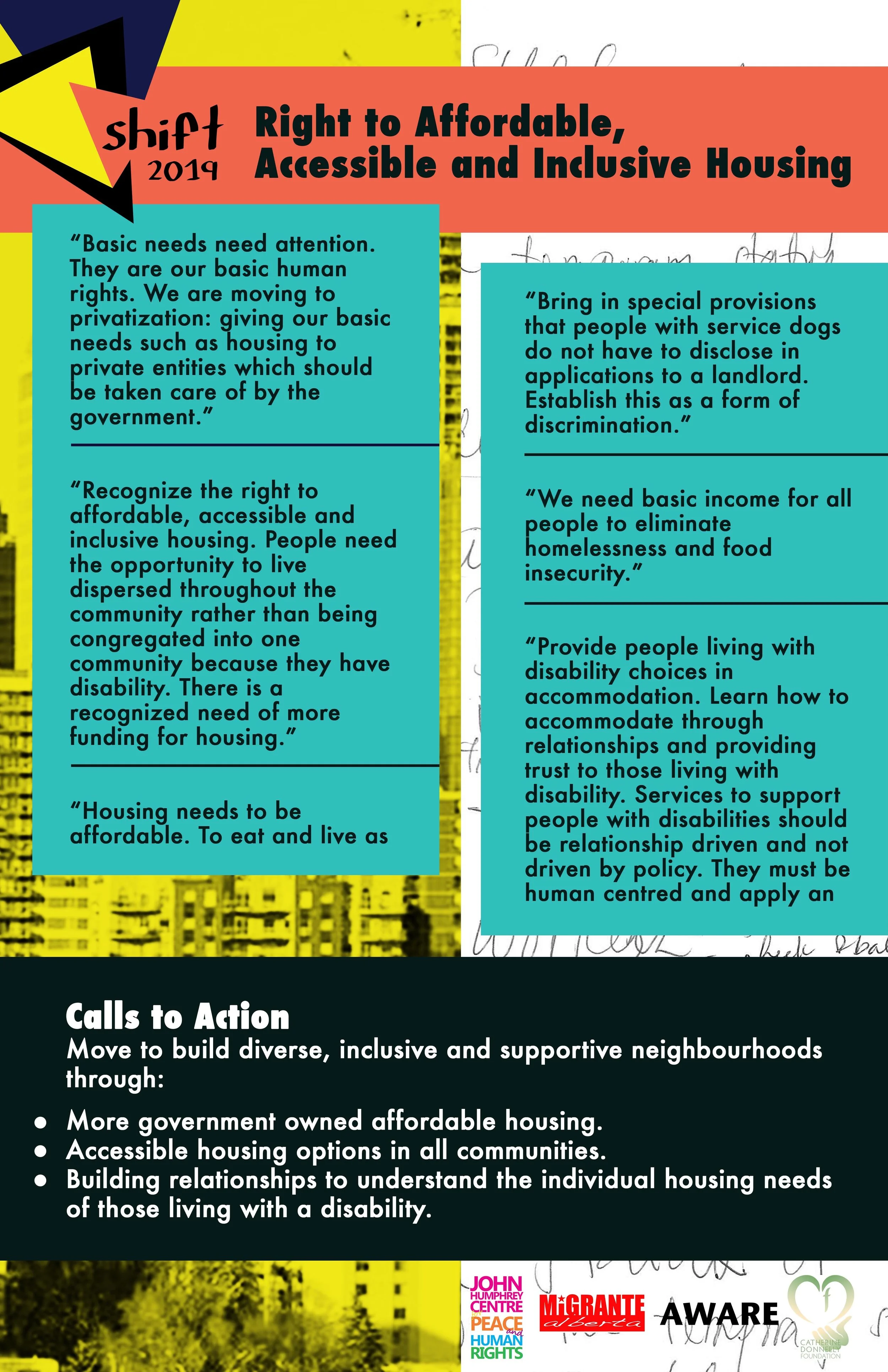 Shift 2019: Right to Affordable, Accessible and Inclusive Housing