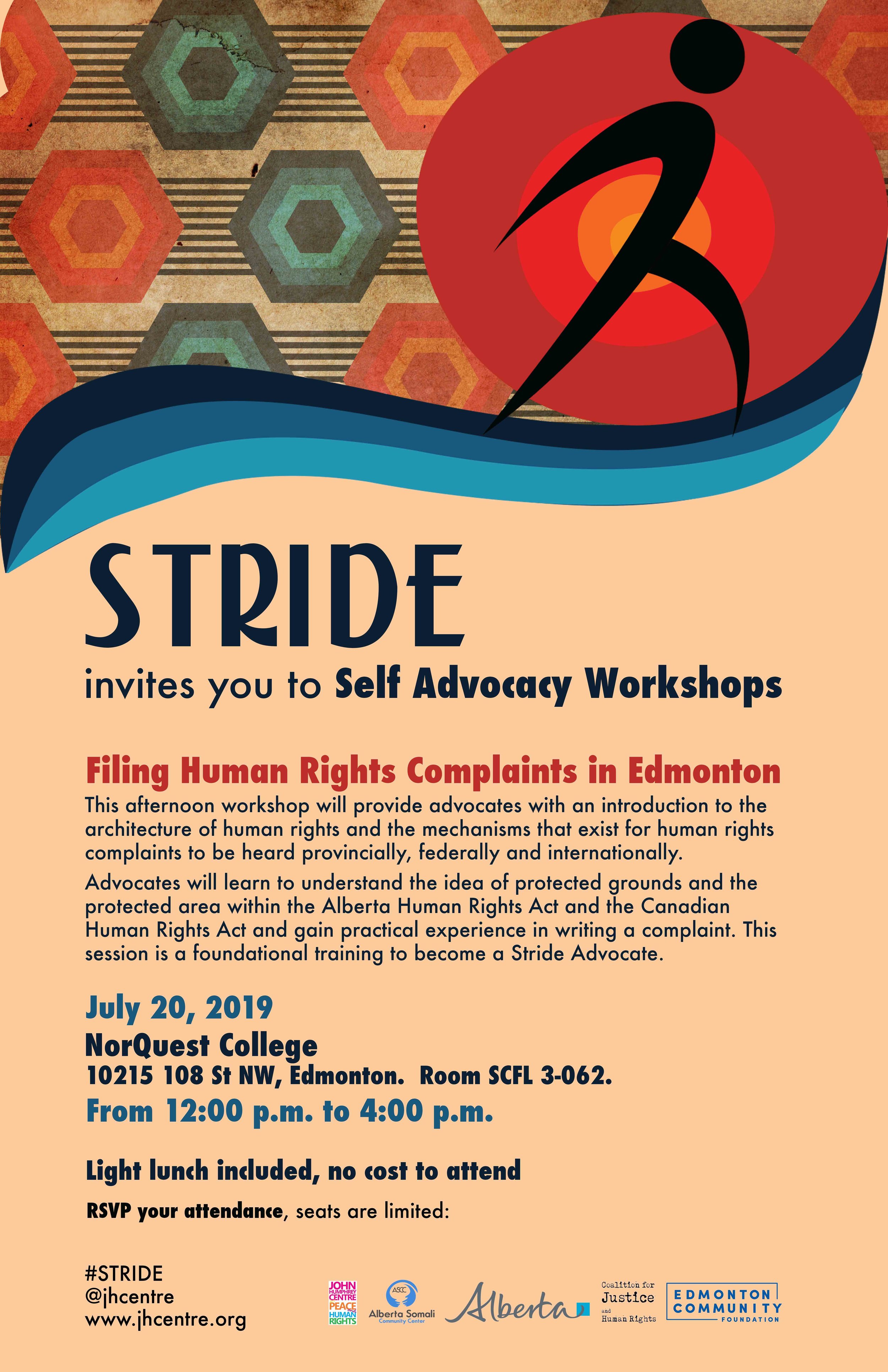 Stride Edmonton: Filing Human Rights Complaints Workshop