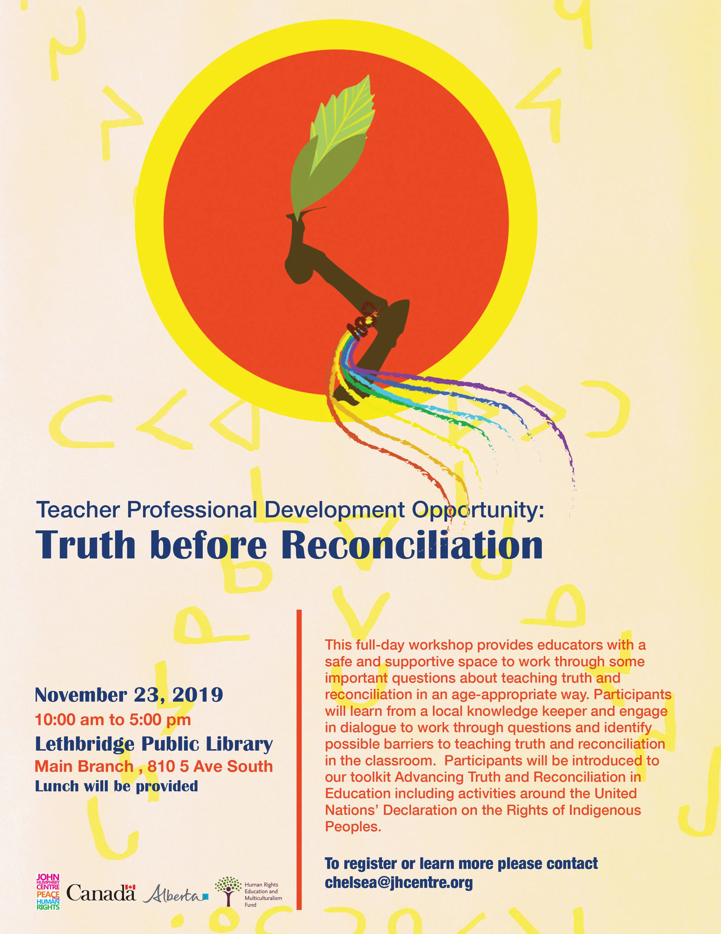 Teacher Professional Development Opportunity:  Truth before Reconciliation