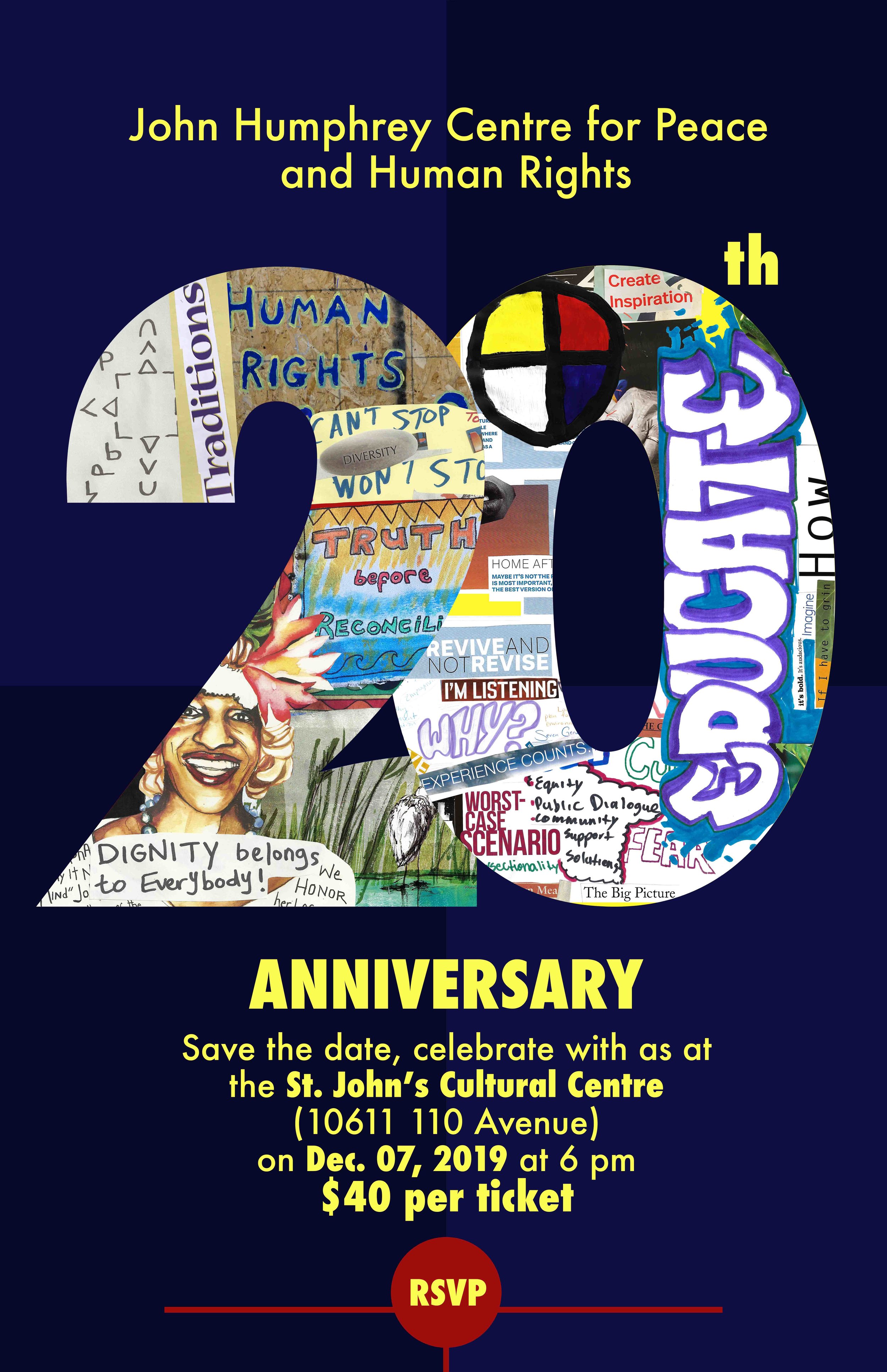 Celebrate 20 years of building peace and human rights
