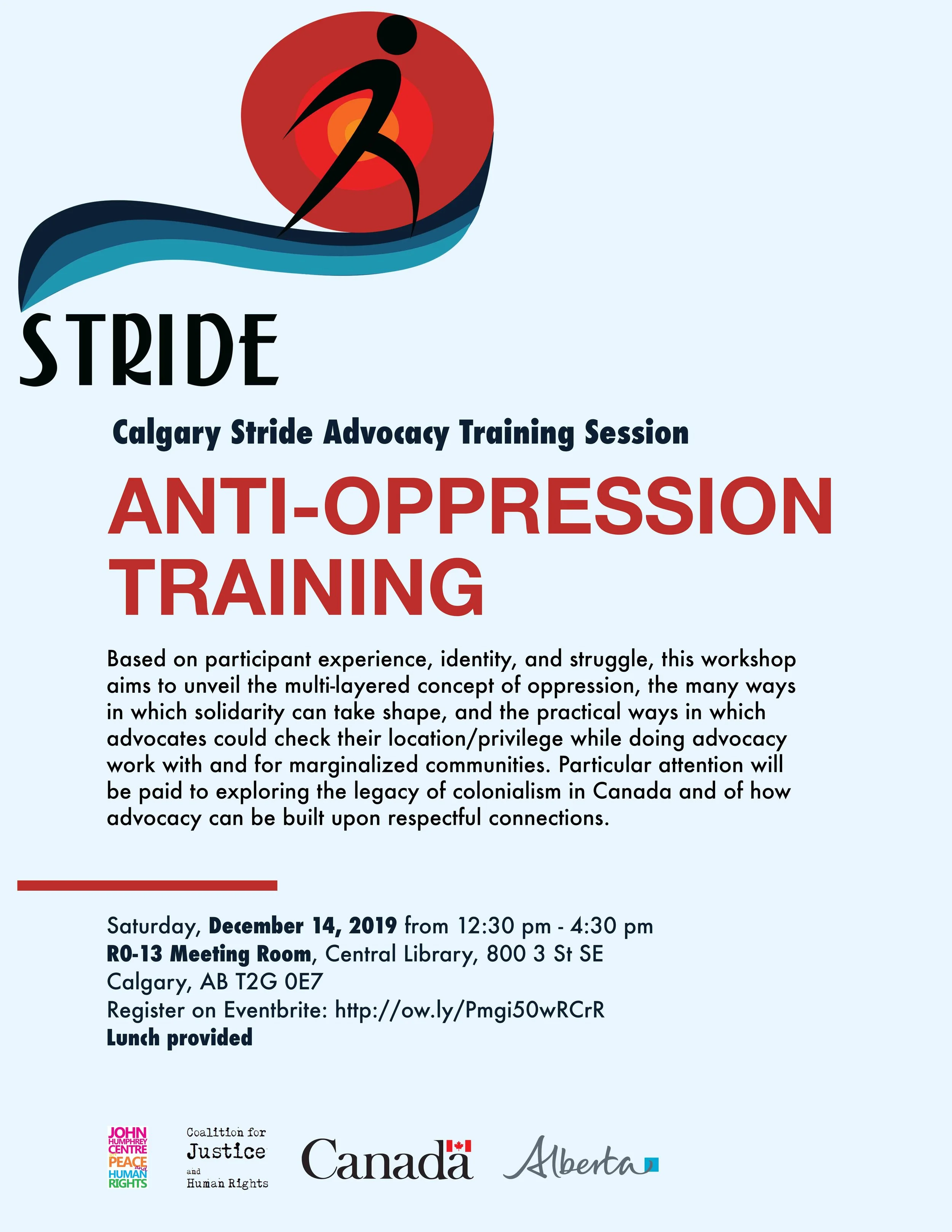 Stride Calgary: Anti-Oppression Training