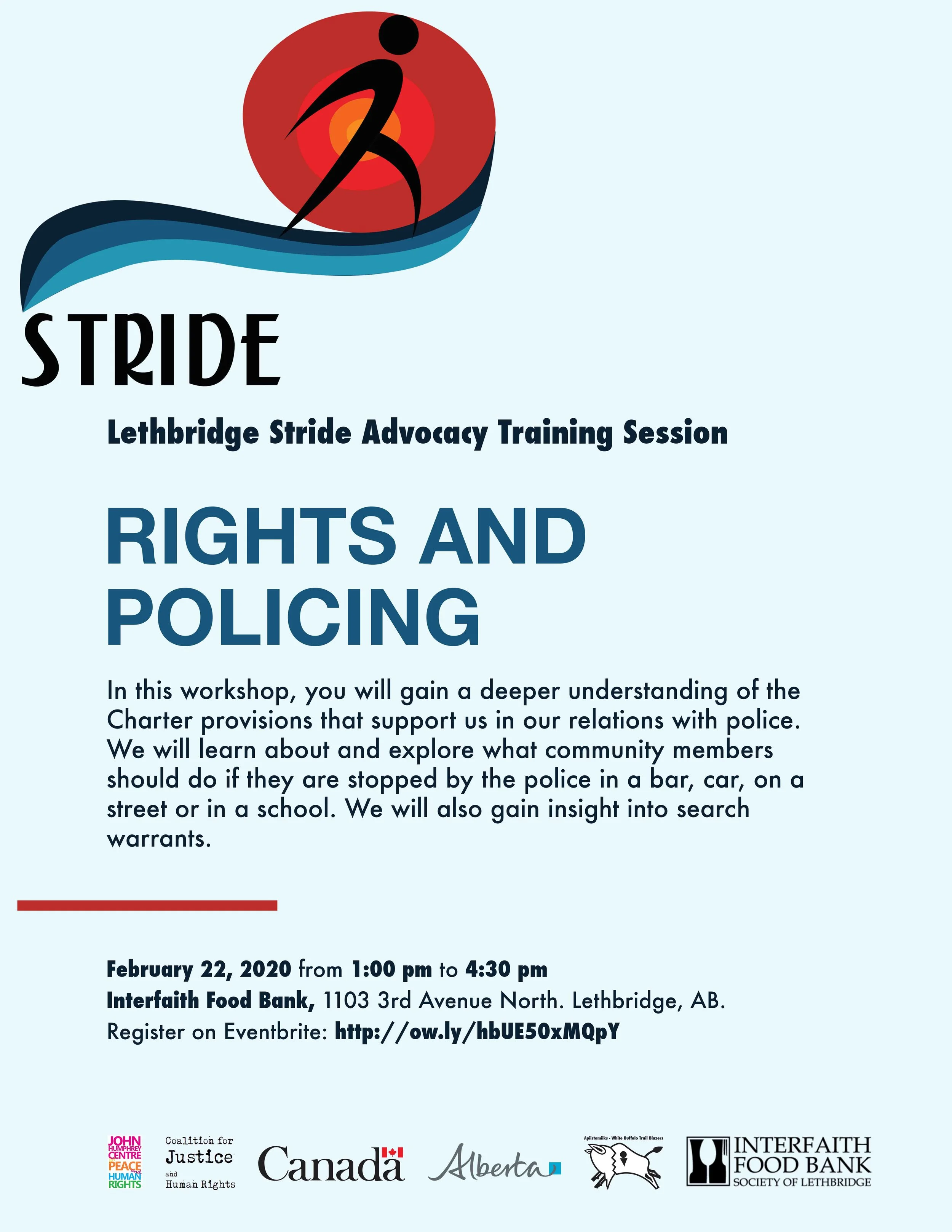 Stride Lethbridge: Rights &amp; Policing