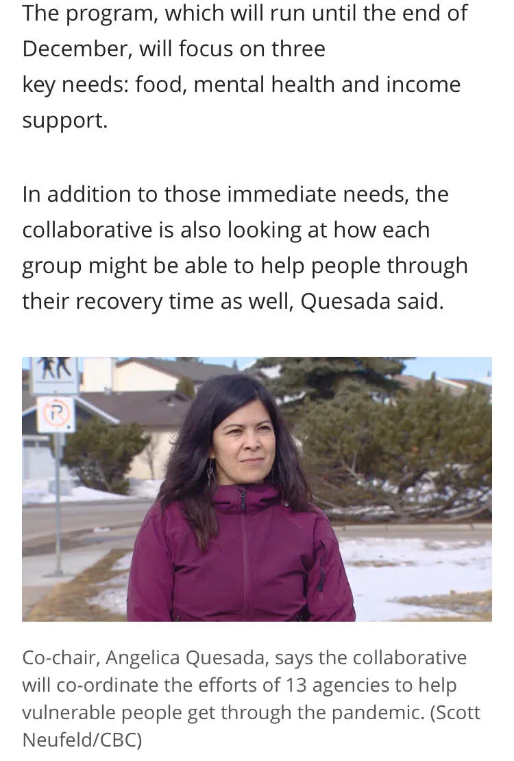 Collaborative outreach aims to help vulnerable populations in Edmonton during pandemic