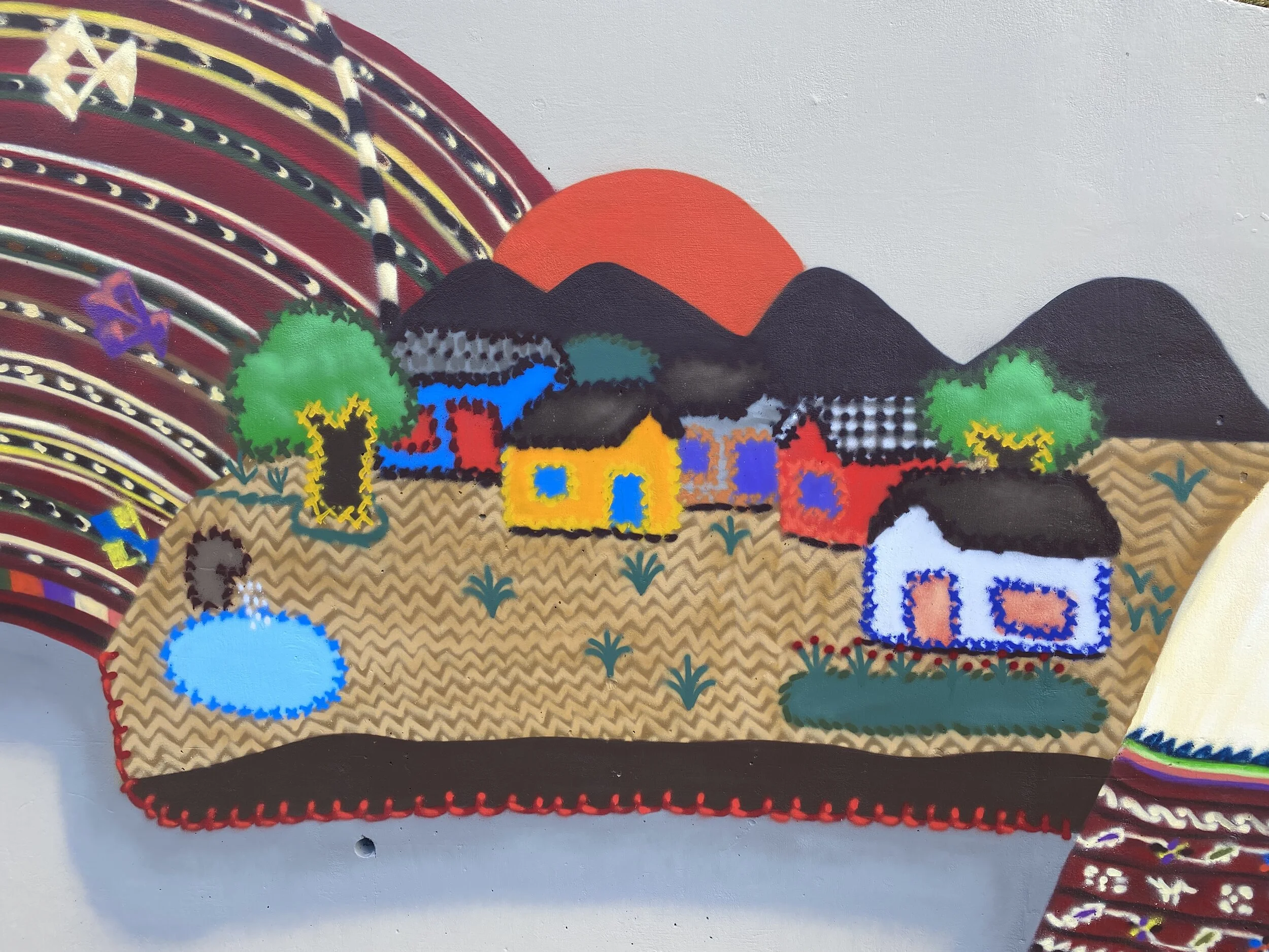  Created on old burlap sacks using scraps of colourful fabric and thread, arpilleras were used to describe scenes and tell stories. Often, during times of struggle, arpilleras contained stories of political resistance and social upheaval, that were n