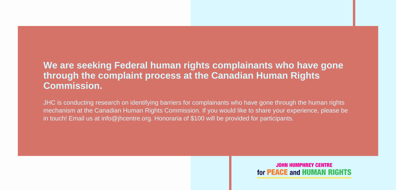Research: Human Rights Complaint Mechanism in Canada 
