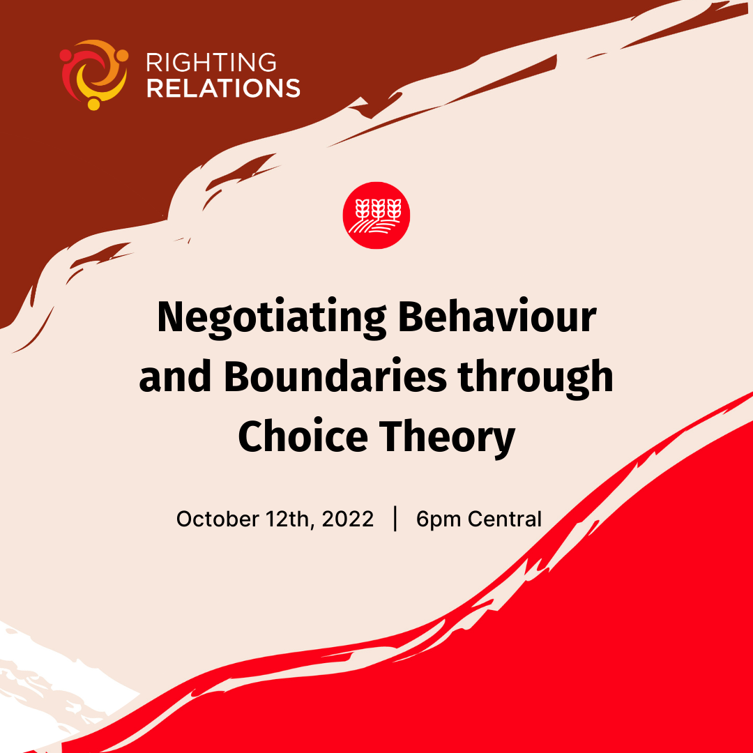 Negotiating Behaviour and Boundaries through Choice Theory Online Session