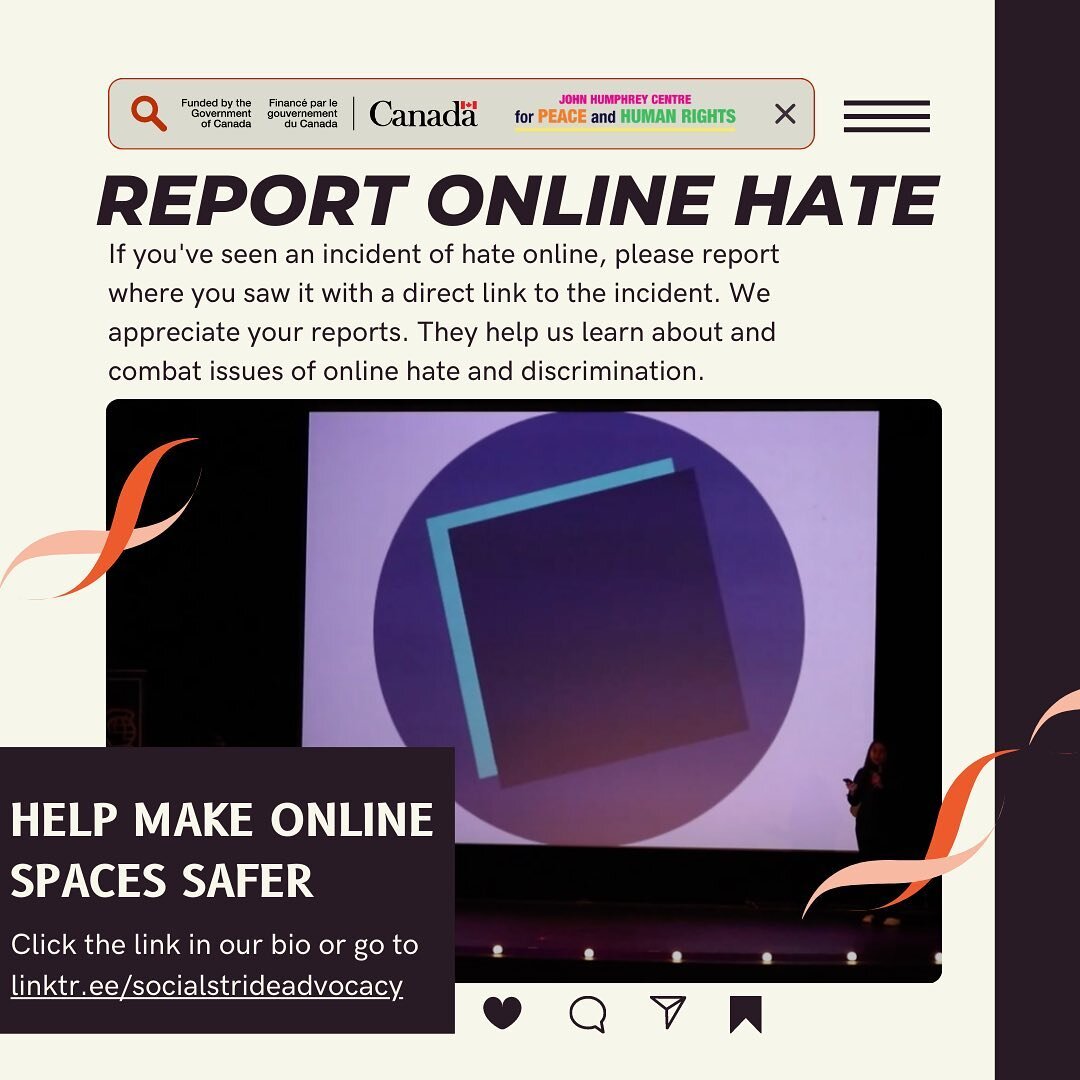 🚨 Signaler la hair en ligne 🚨

Aide-nous a assur&eacute; que les espaces en ligne soit plus sauf. Cliquez sur le lien dans notre bio ou allez sur linktree.ee/socialstrideadvocacy

#report #safe #online #socialmedia #antiracism