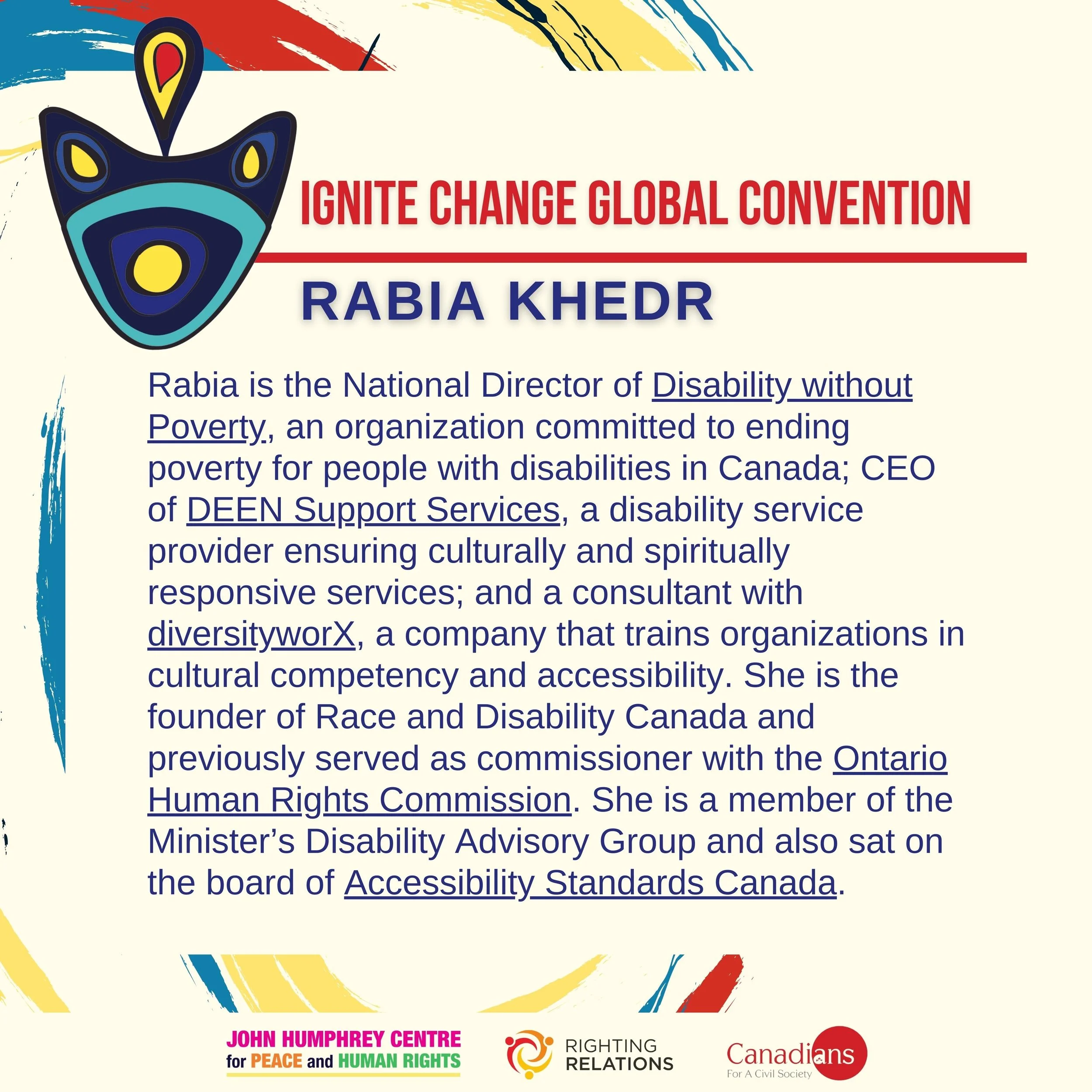 Rabia R Ignite Change Global Convention: Rabia Khedr — John Humphrey Centre for ...