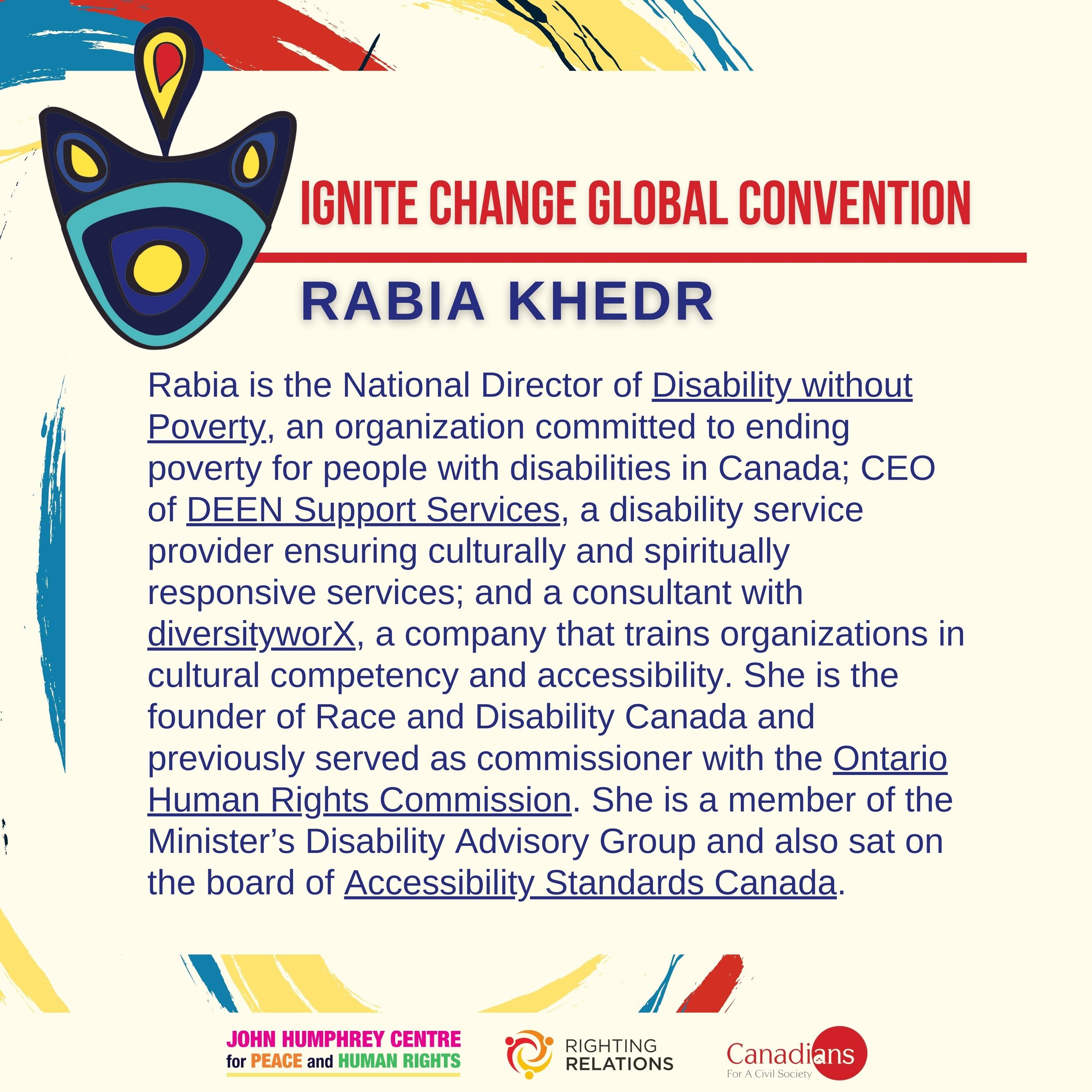 Ignite Change Global Convention: Rabia Khedr — John Humphrey Centre for ...