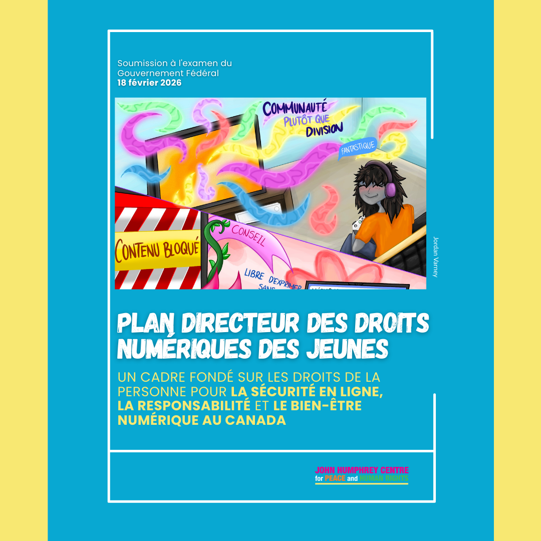 Plan directeur des droits numériques des jeunes 