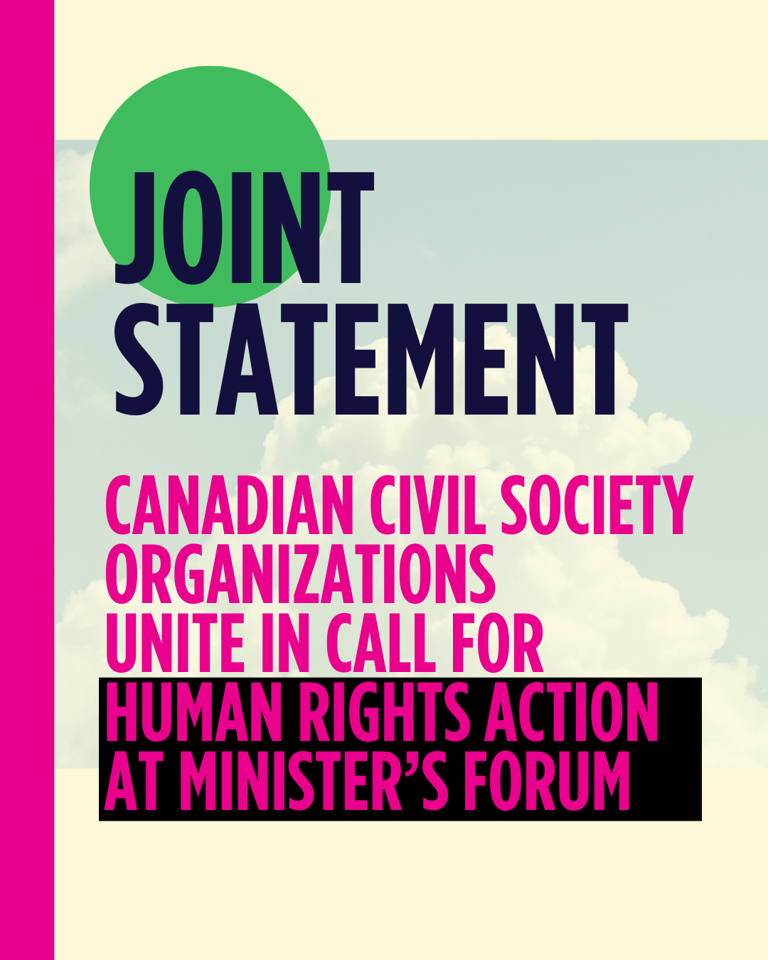 Closing the Gap: Civil Society Unites for Human Rights Action in Canada