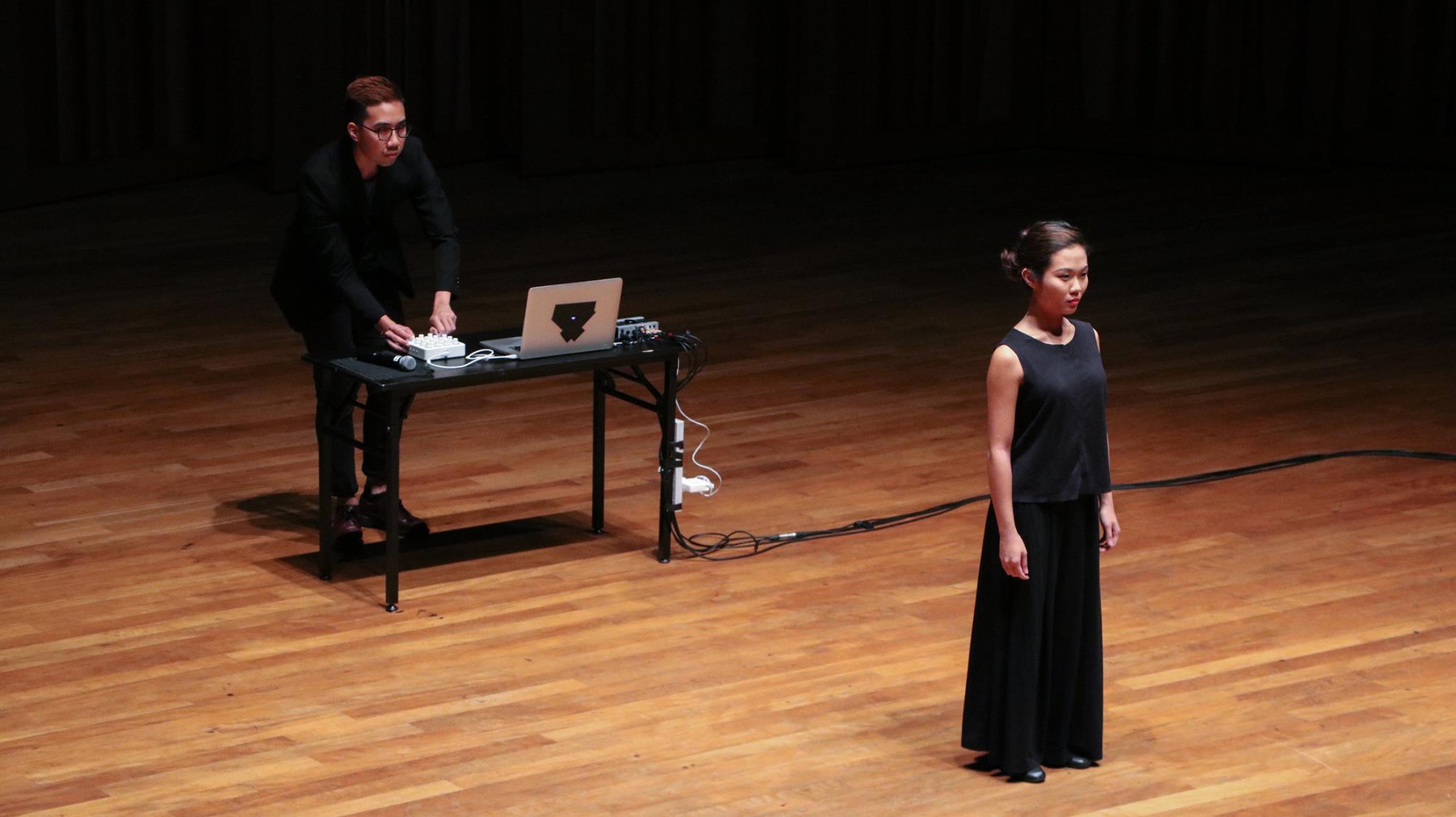 Mervin performing with YST voice major Ng Jingyun (BMus Year 3)