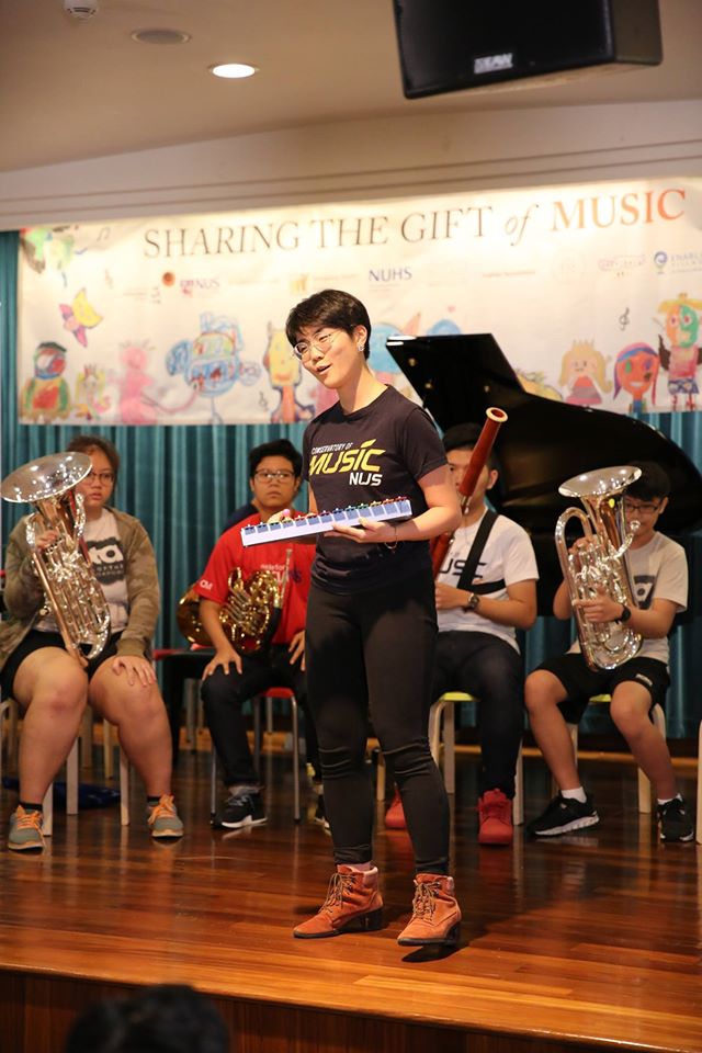 YST piano major Lin Xiangning (Credit: Sengkang Health)