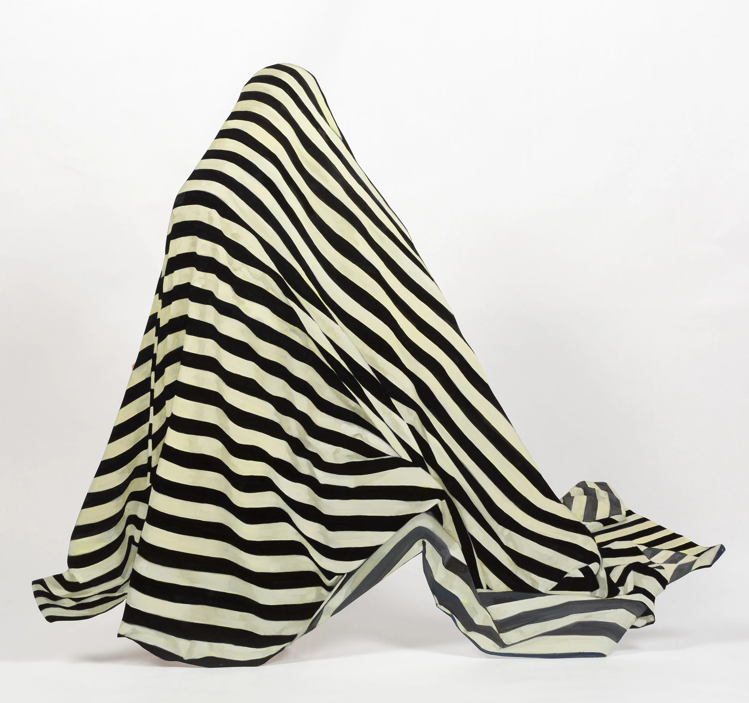 Ghost , 2017, oil on cut out aluminium composite panel, 105 x 121 x 50 cm, image: Jessica Maurer
