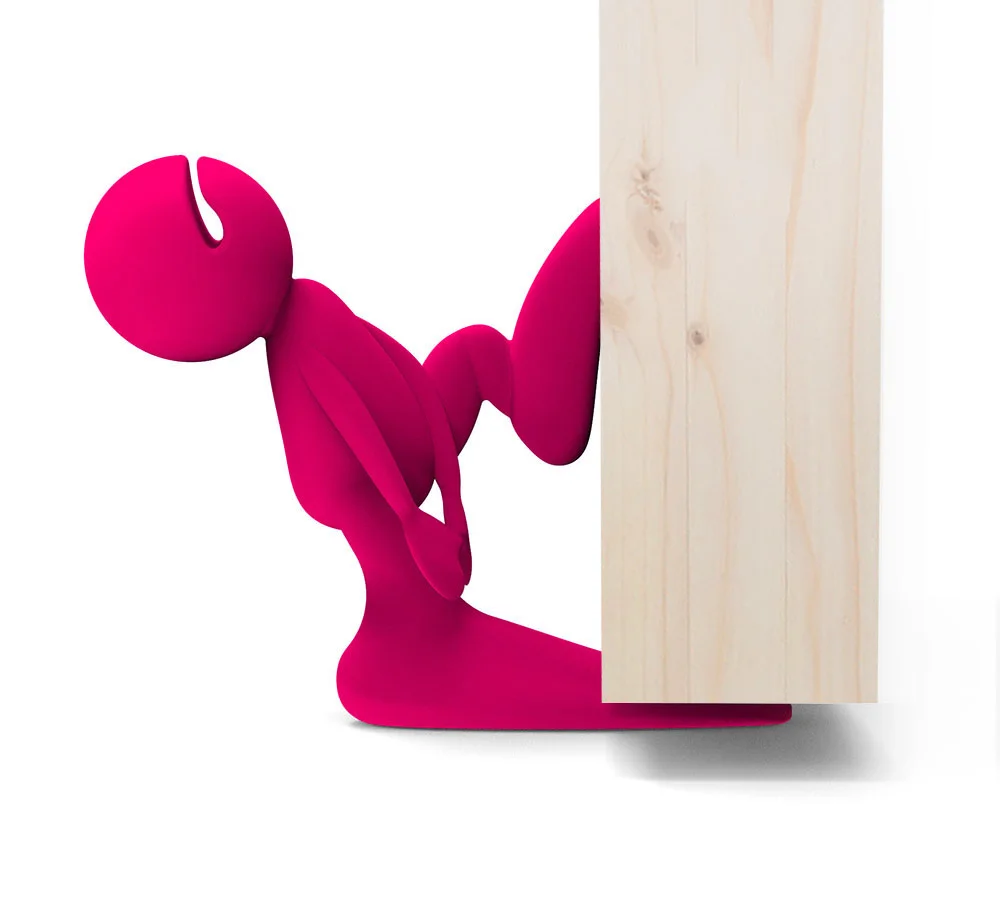 Humperdink's Dilemma Doorstop - Pomegranate Pink