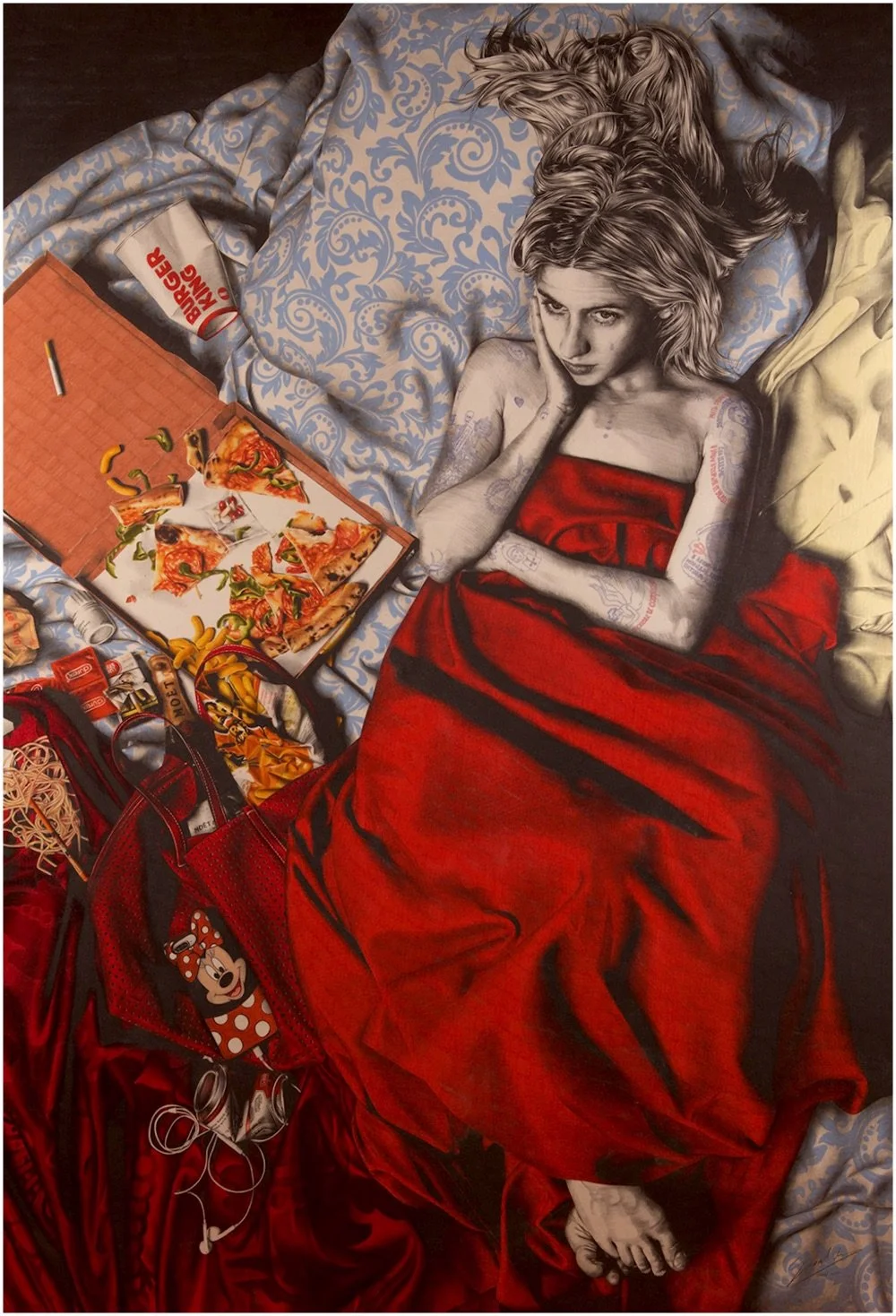 Red Pizza by Gabriel Moreno