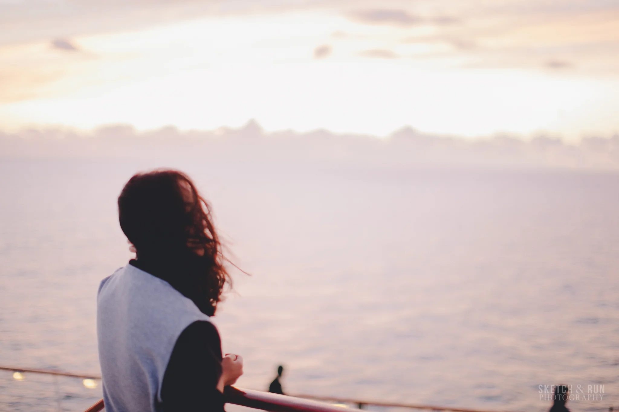 sunrise, ocean, pacific