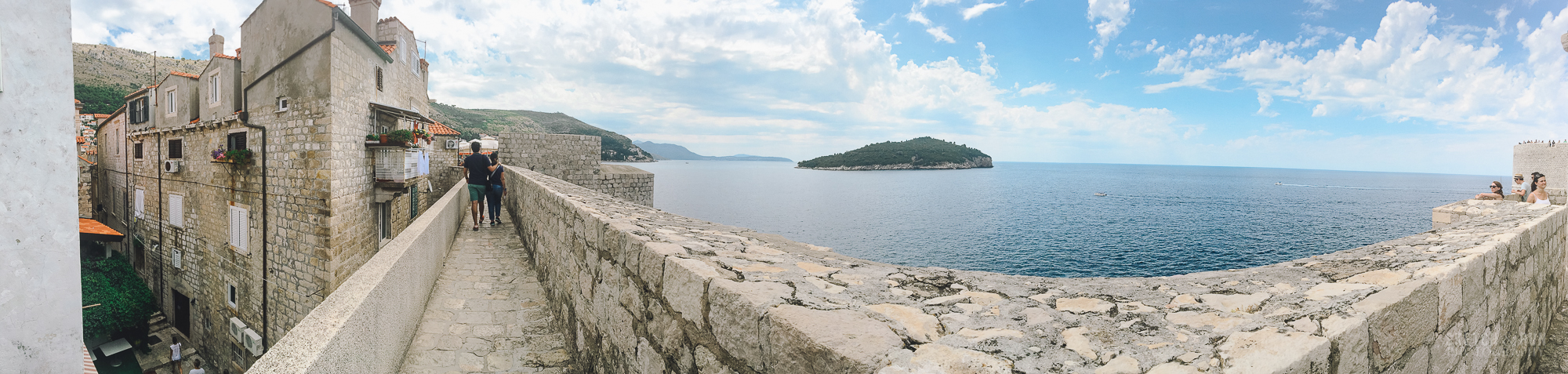croatia, dubrovnik, landscape, panorama, europe, travel, wall, old city