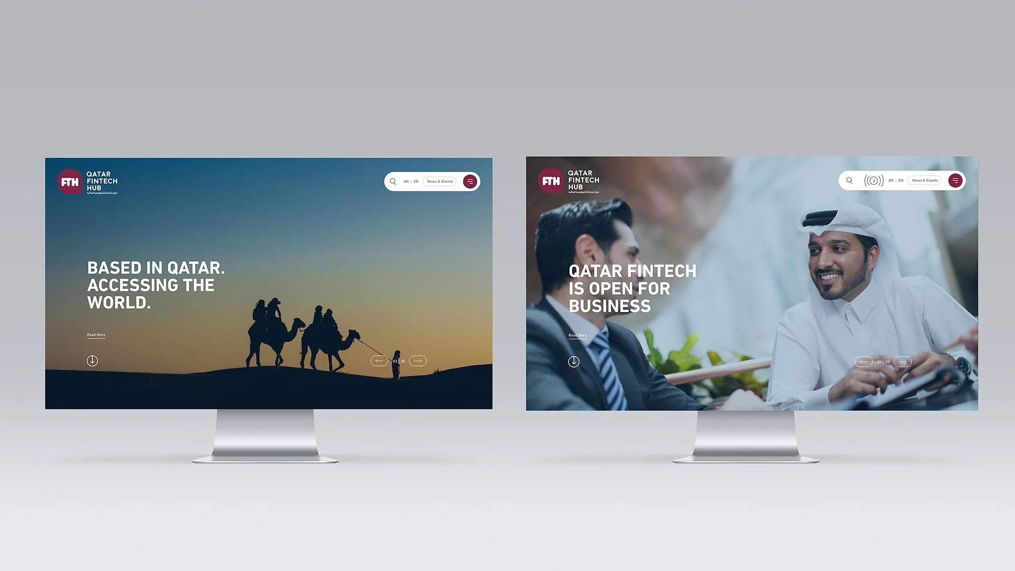  Role: Art Direction / UX/UI / Design / Layout  https://fintech.qa/ 