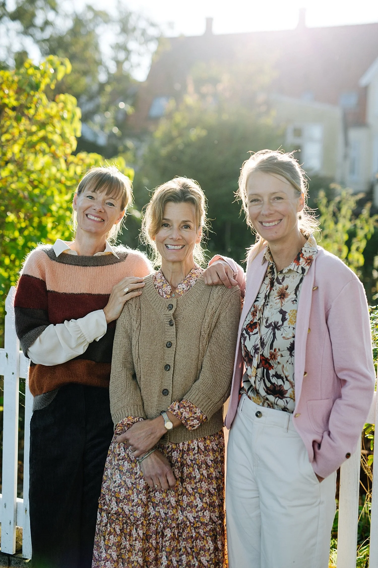 Portrait of founder Louise Badino and her 2 sisters Yuki and Anna. The best wedding planners behind Danish Island Weddings, Louise, Anna and Yuki with 20 years of experience in boutique weddings for international couples.