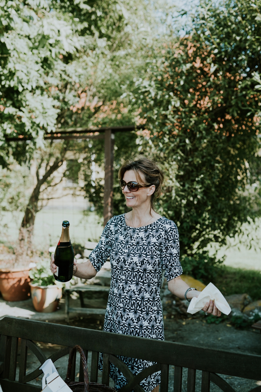 Anna Badino, wedding planner and sister of founder Louise, focusing on the fine design details to ensure the high-quality standard and signature hallmark of an exclusive Danish Island Weddings elopement or boutique wedding.