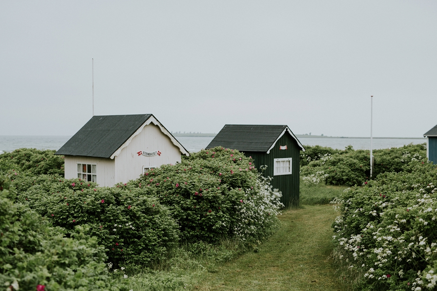 Cute beach huts in Denmark | travel to Denmark | Danish Island Weddings