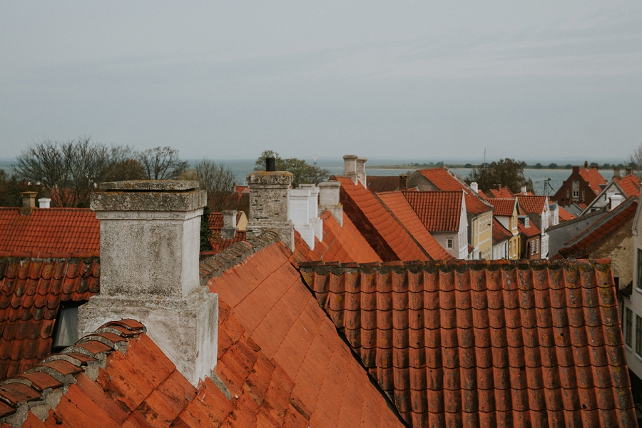 Aero Island rooftops | village views, Denmark | Romantic European weddings