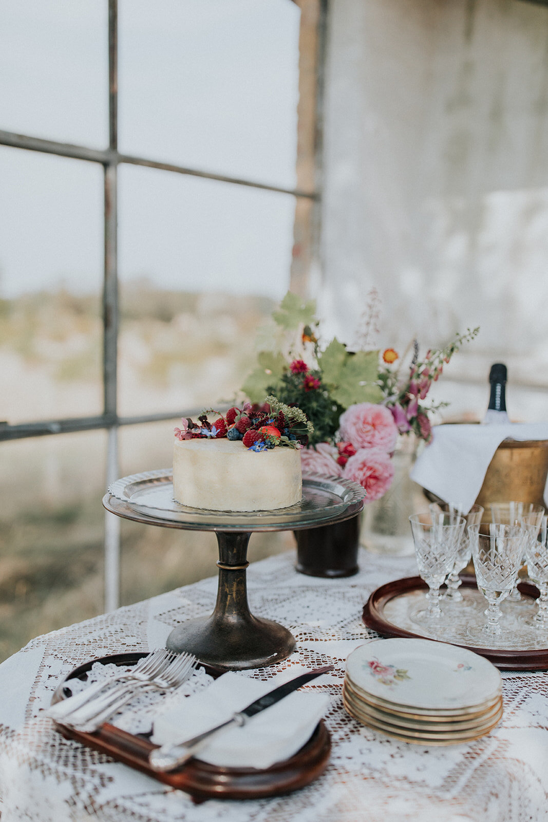 wedding reception setup at intimate rustic wedding - aero island, denmark - full service wedding planners - danish island weddings