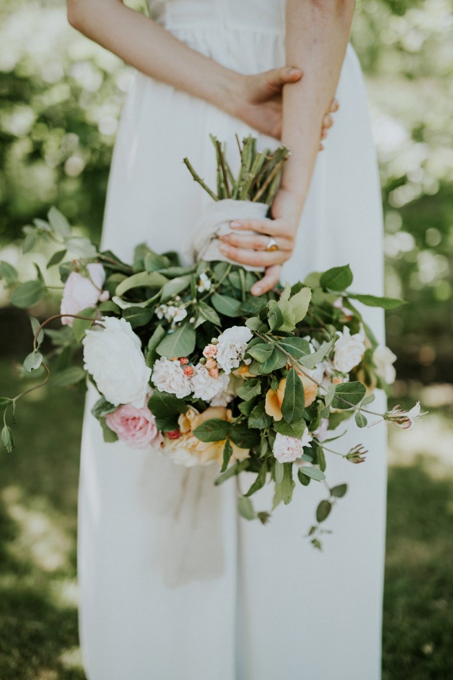 bride with bouquet of flowers | Get married abroad | Danish Island Weddings | Full service Denmark wedding planners