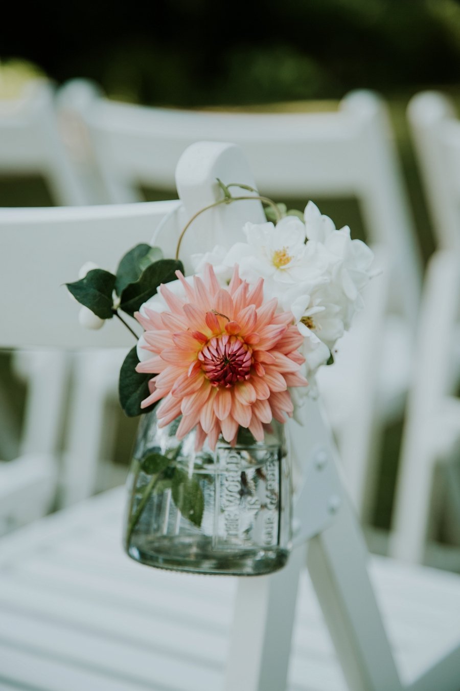 Simple wedding florals