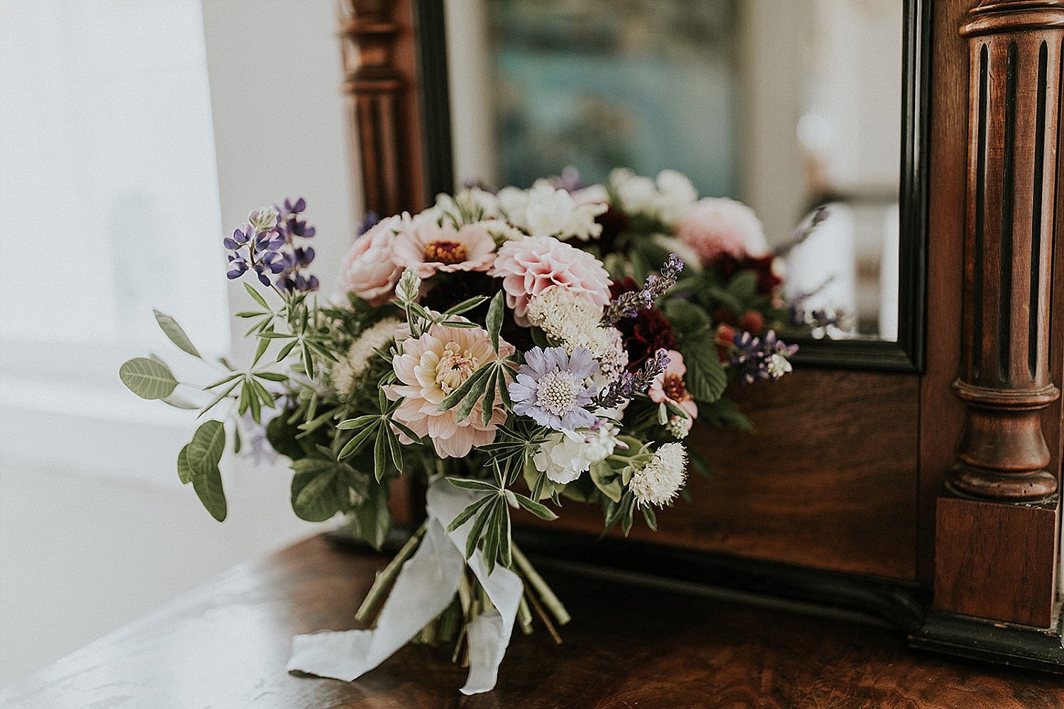 floral centerpiece on table  | Get married abroad | Aero Island | Danish Island Weddings | Full service Denmark wedding planners 