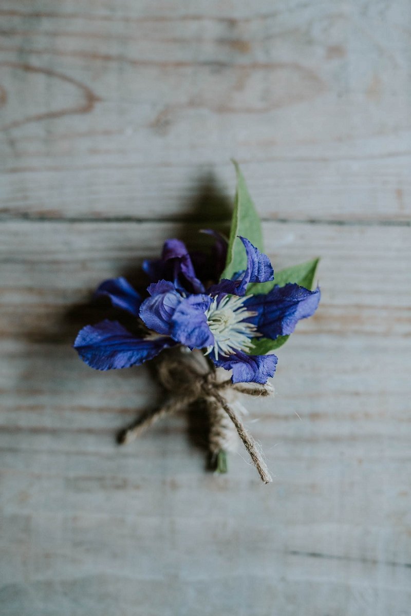 blue floral boutonniere | Danish Island Weddings | Full service Denmark wedding planners