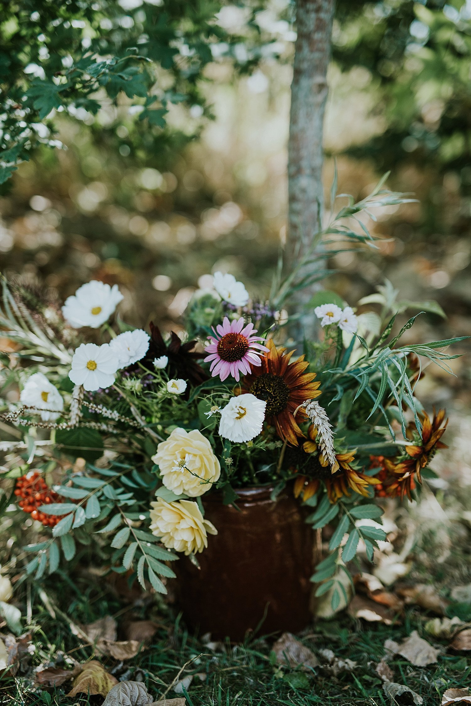 floral bouquet in garden | get married in Europe | Aero Island | Danish Island Weddings | Full service Denmark wedding planners 