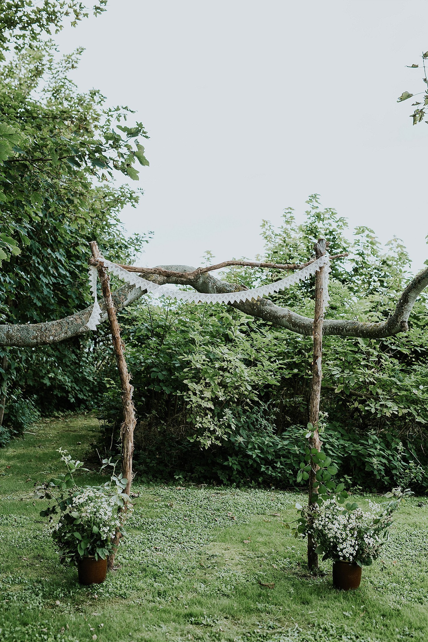 Garden wedding arch