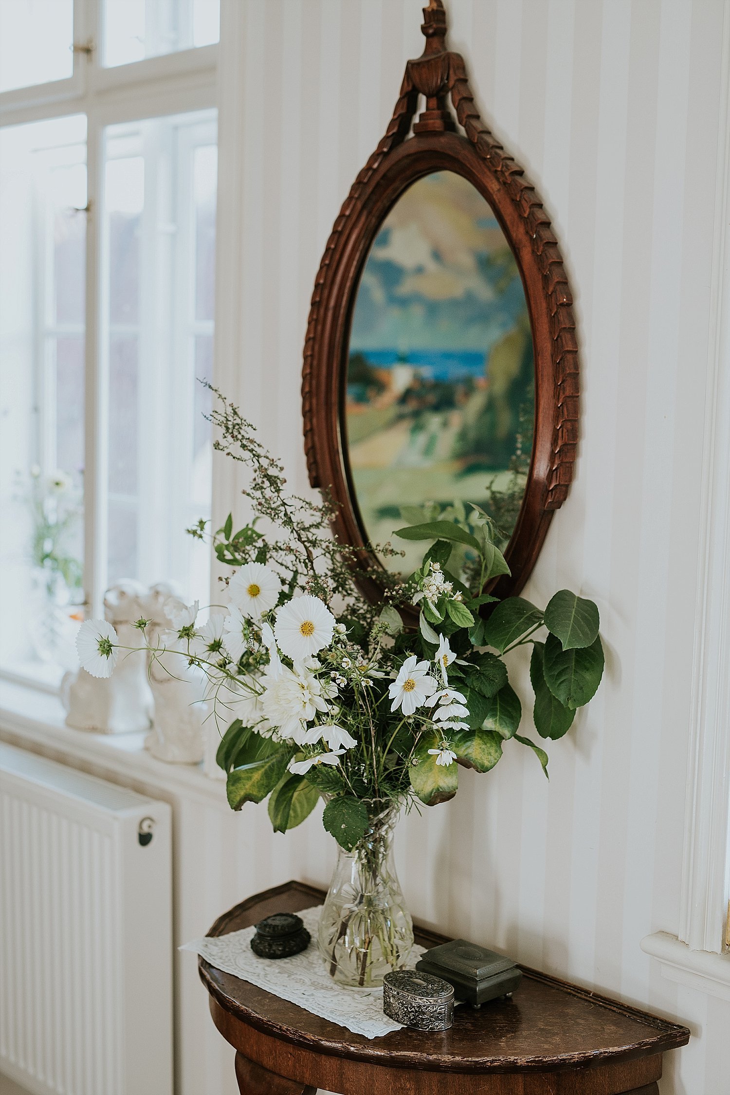 Wedding flowers in vase