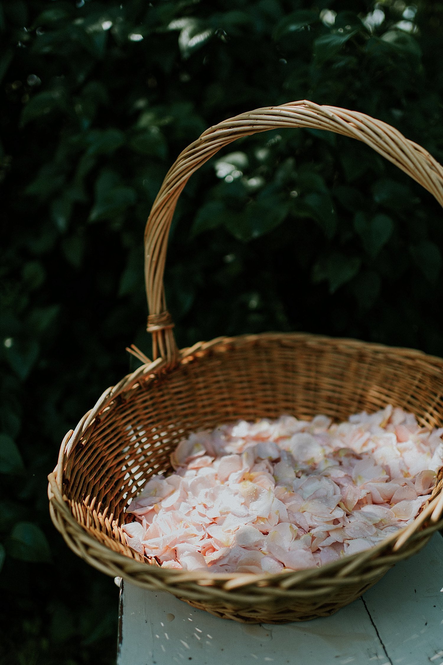 flower petals in basket | Aero Island | Danish Island Weddings | Full service Denmark wedding planners