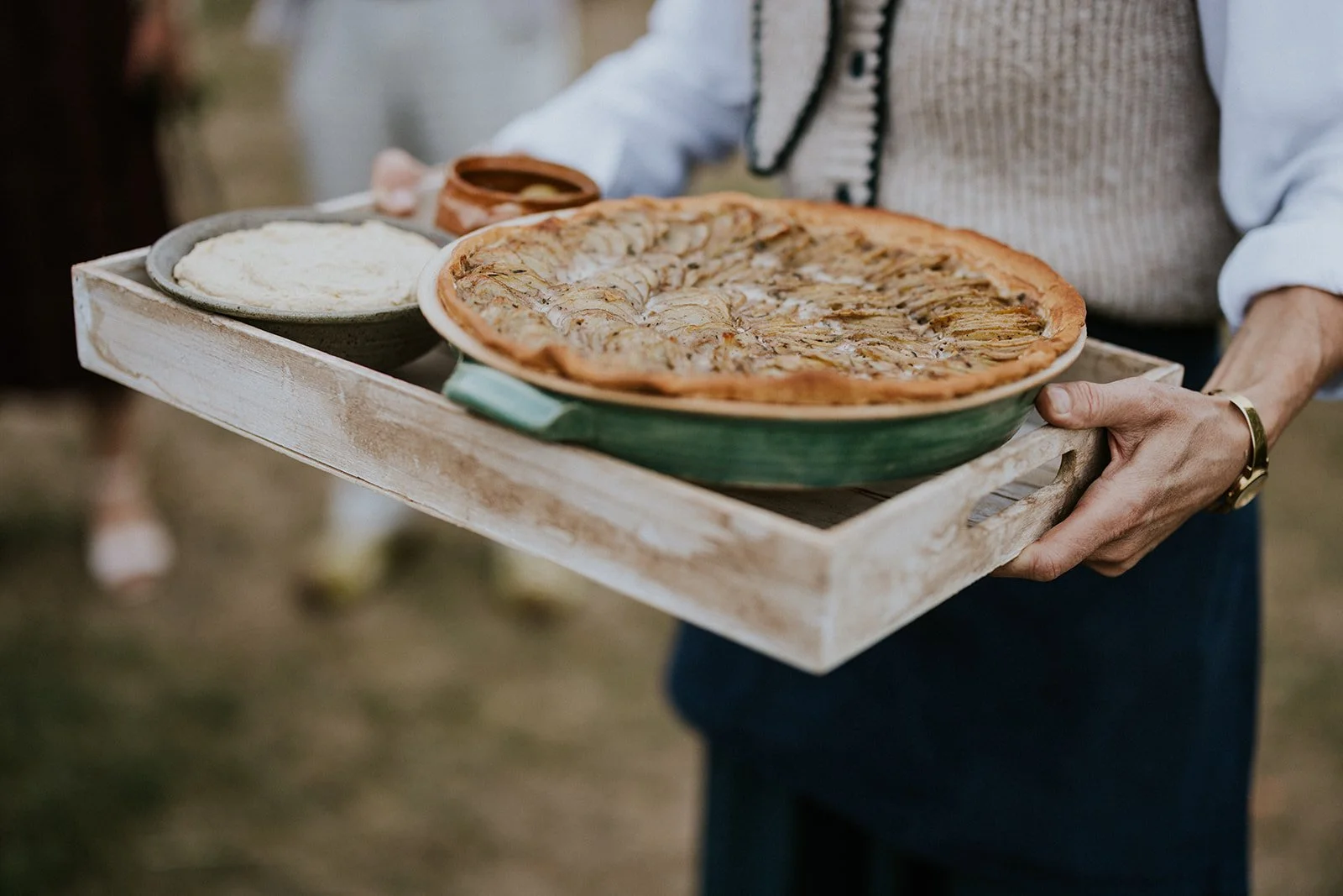 Homemade Onion Tart Wedding Snacks