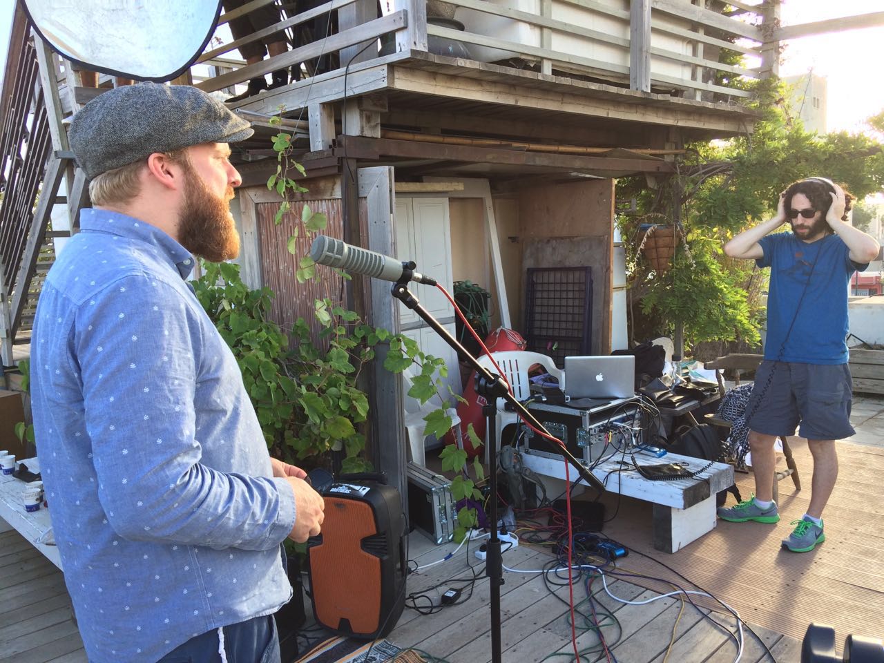 Recording Alex Clare in Tel Aviv