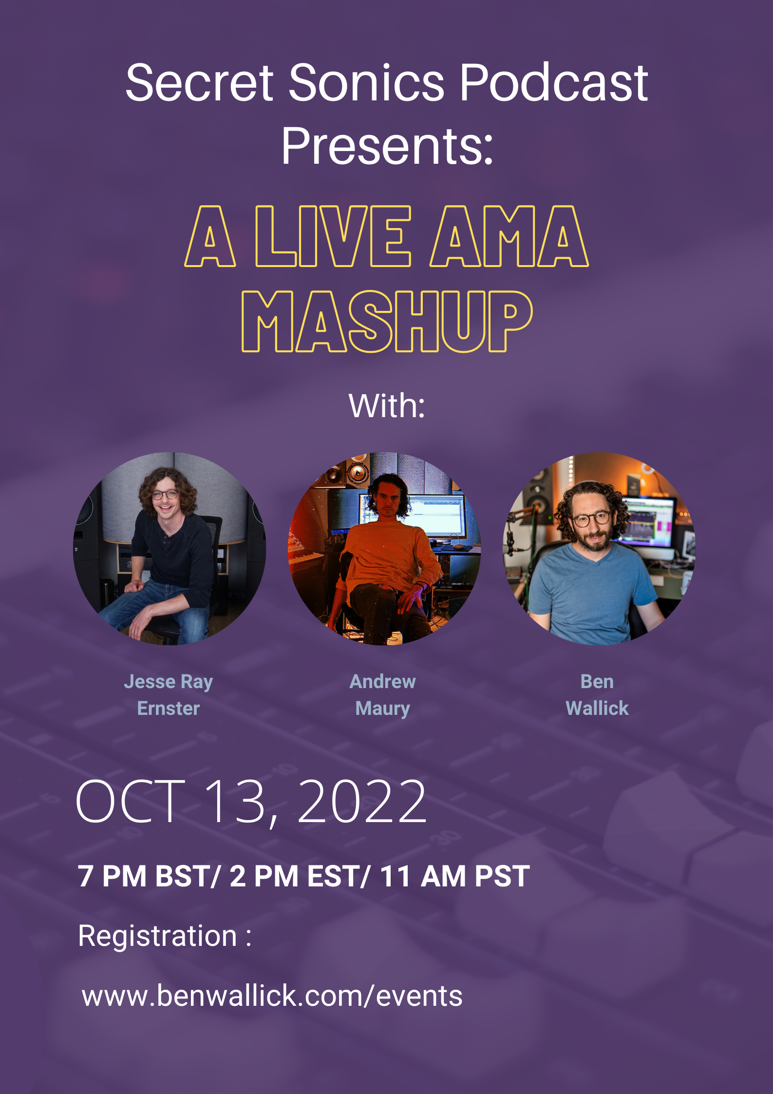 Live AMA Mashup with Jesse Ray Ernster and Andrew Maury
