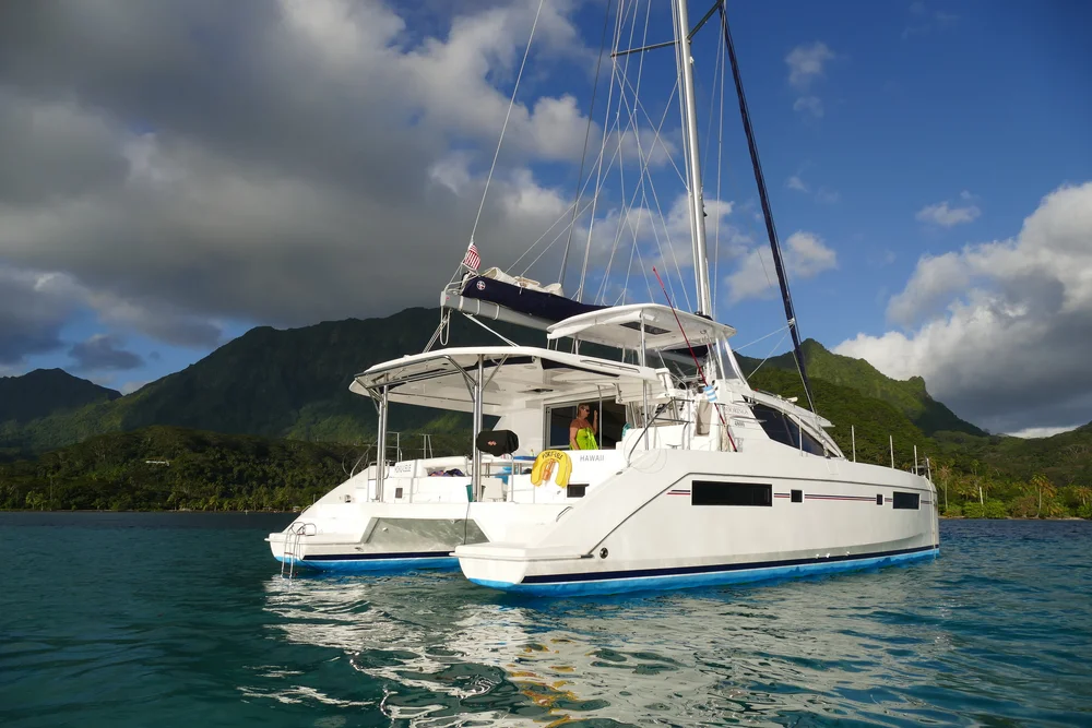 moorings 4800 at anchor