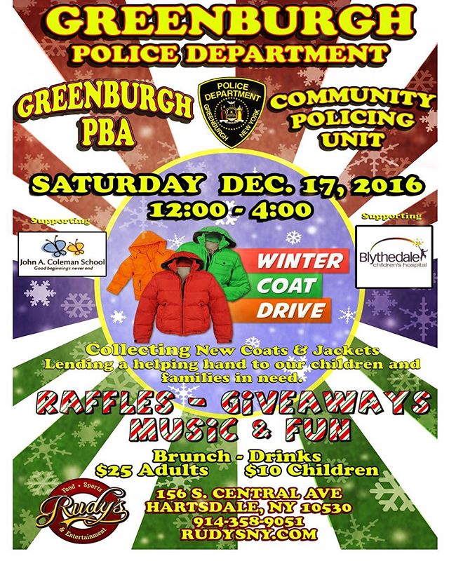 Come out and support our brothers and sisters in blue bring warmth to those in need this winter.