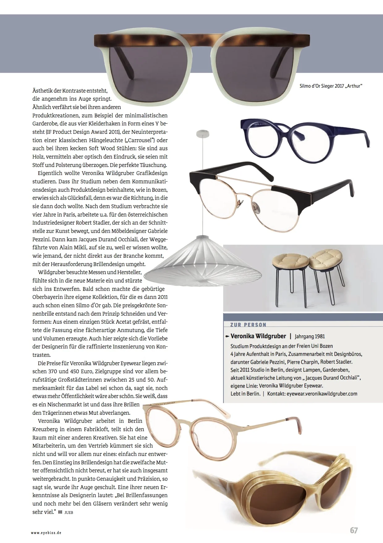 News — veronika wildgruber eyewear