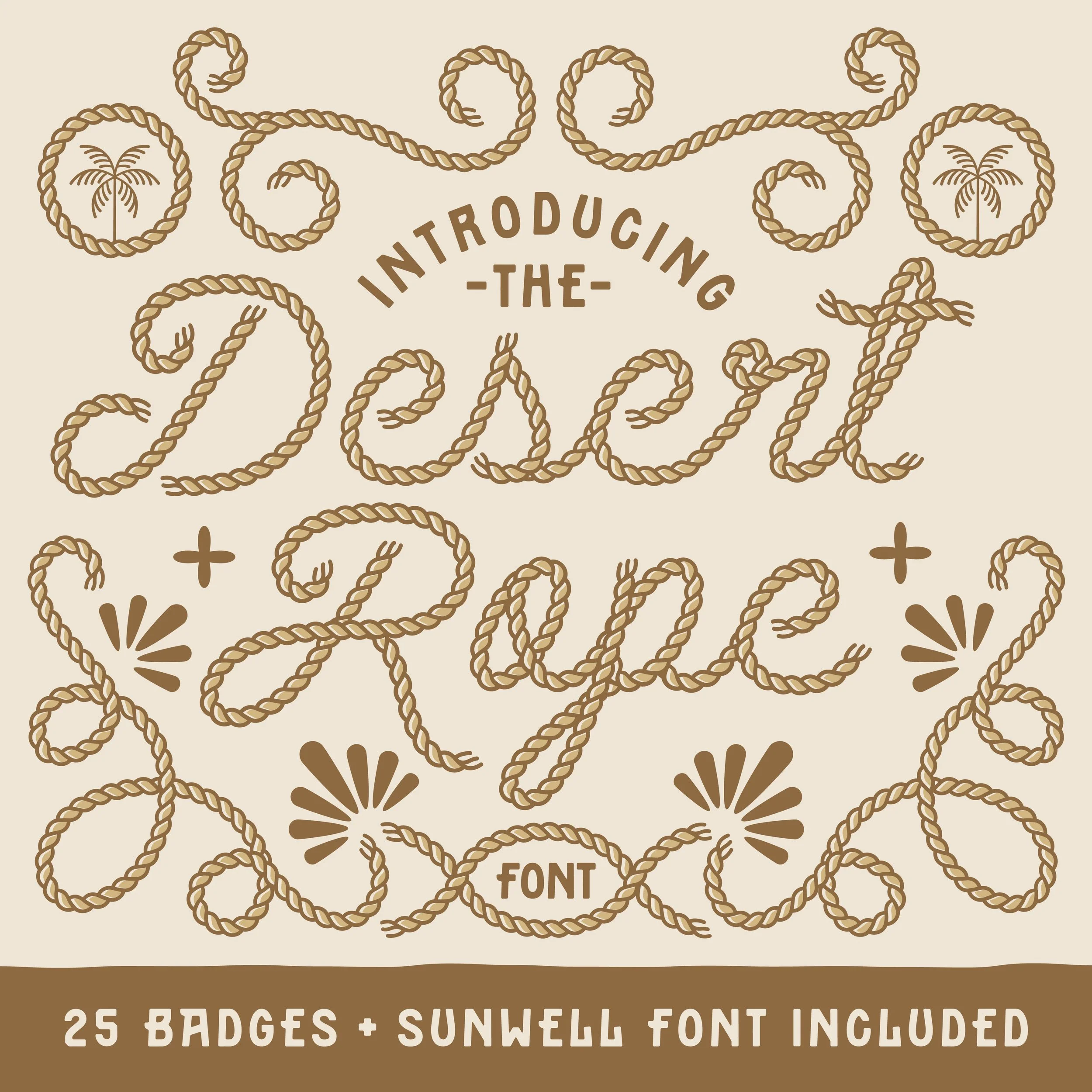 Desert Rope Typeface