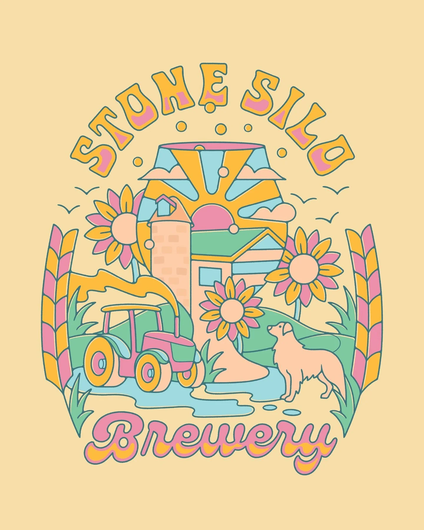 New T-Shirt design I wrapped up for @stonesilobrewery Brewery! Love all of the elements we threw in here that make their brewery so unique!